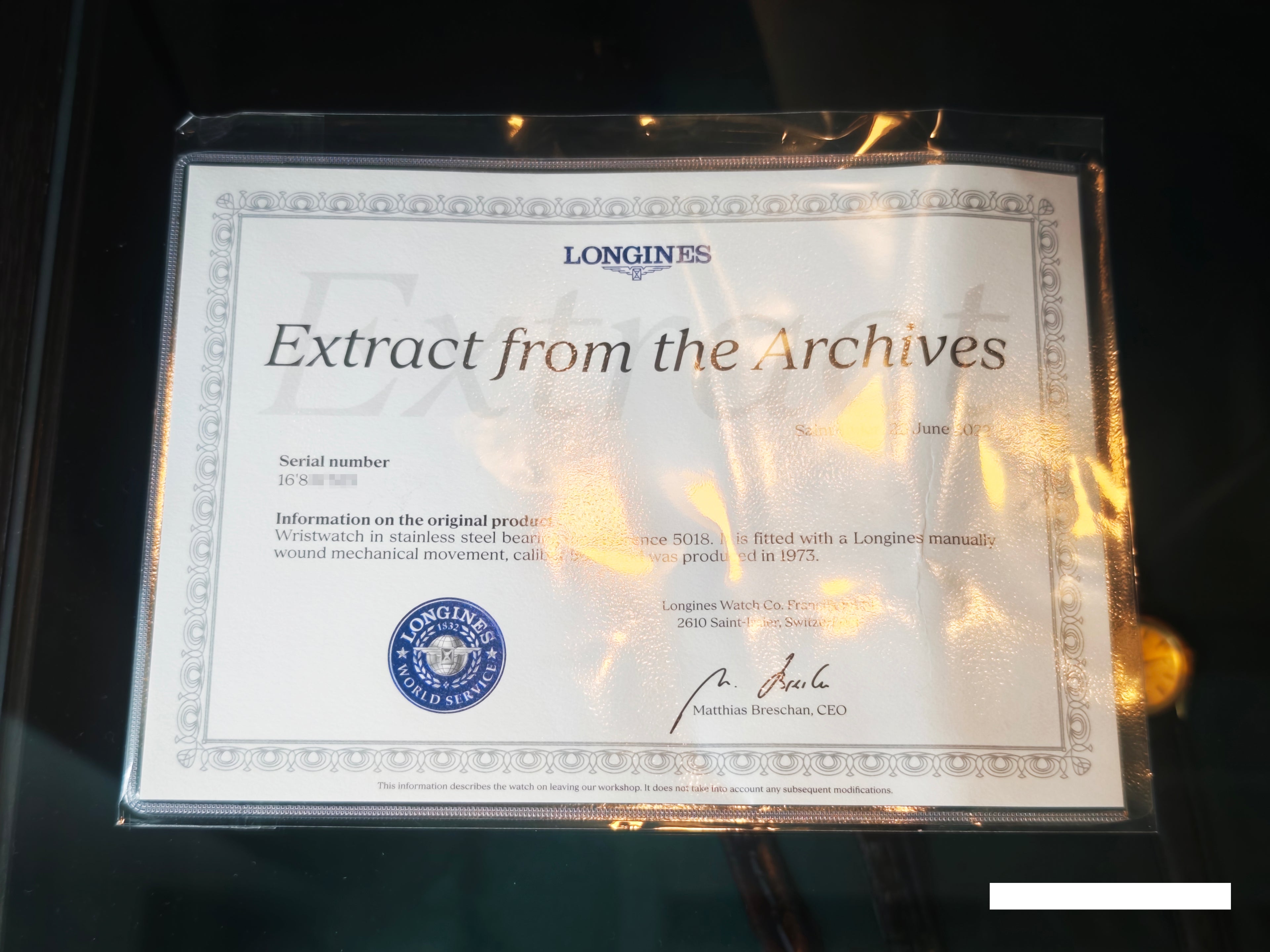 ロンジン セルジュ・マンゾン Ref.5018 / LONGINES SERGE MANZON