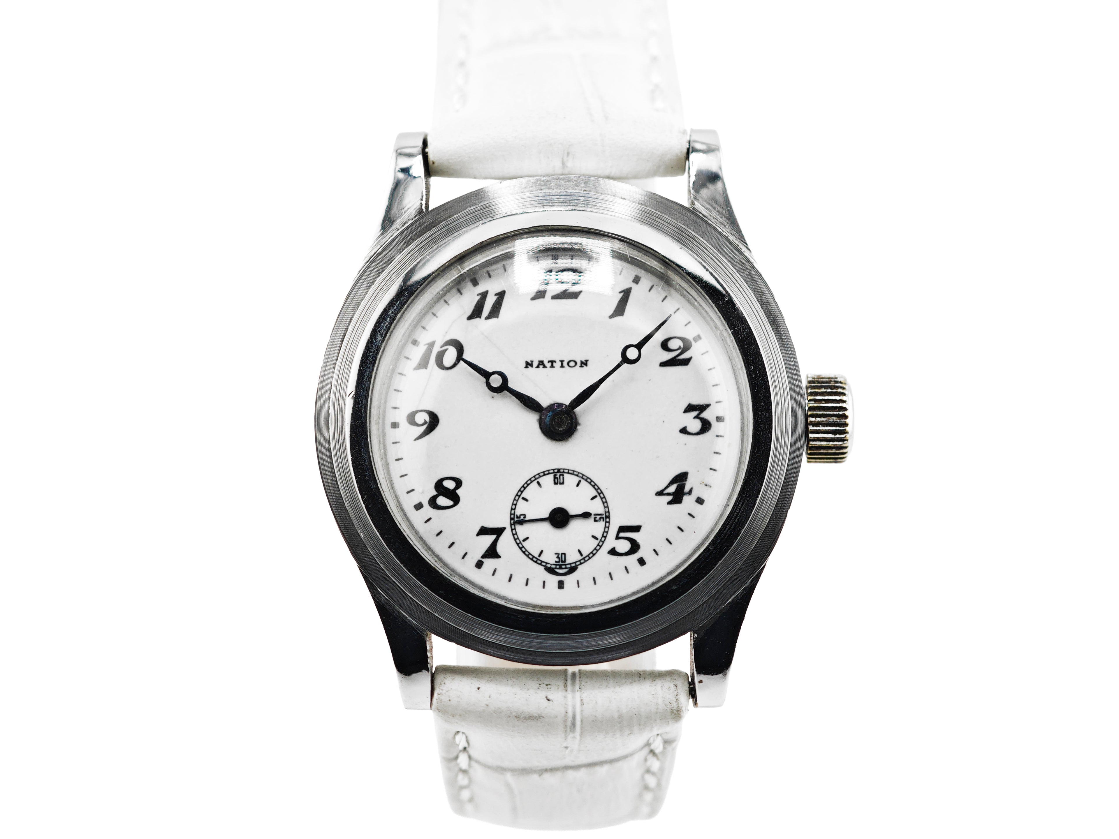 精工舎(現セイコー) ネーション ポーセリン 二重ケース モリス9型 Ref.9047 / SEIKO NATION Porcelain Dial