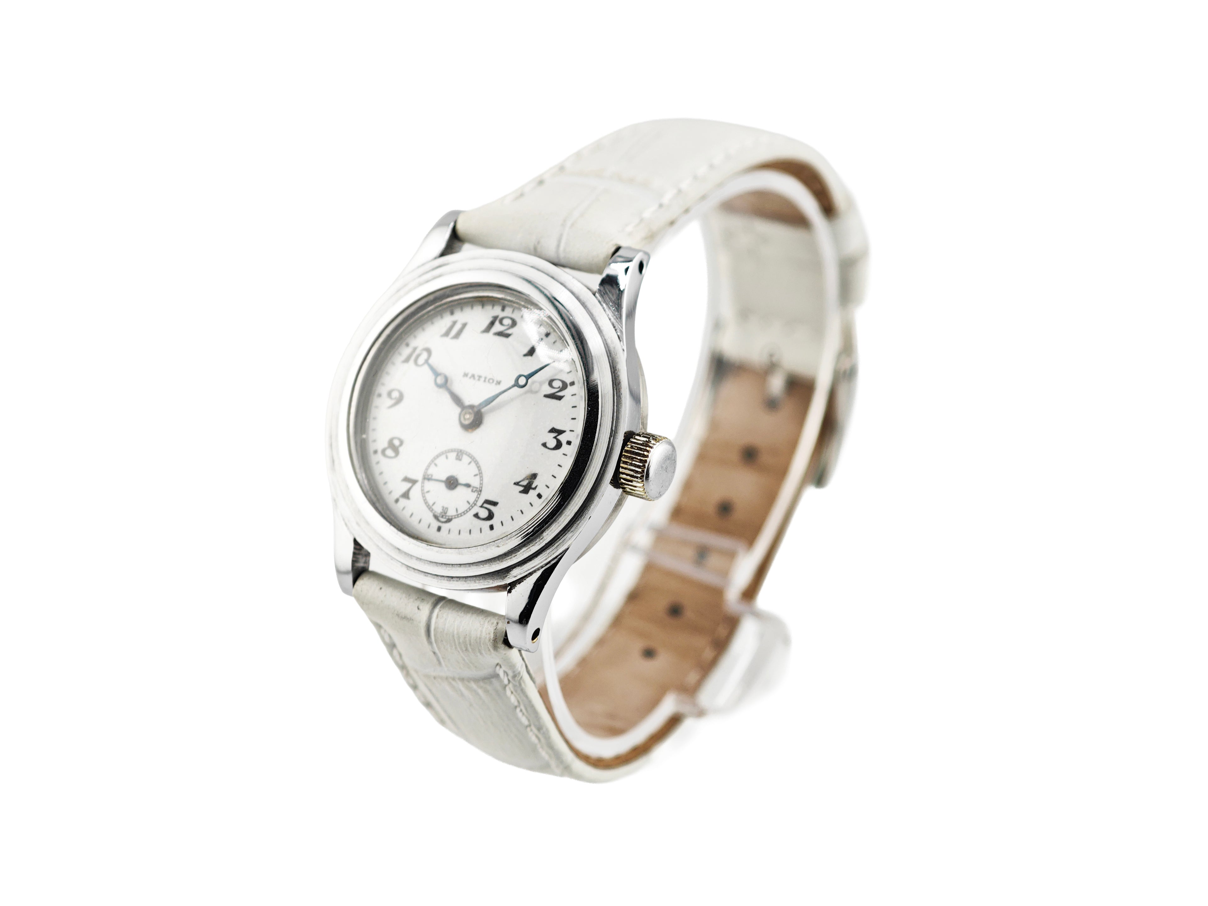 精工舎(現セイコー) ネーション ポーセリン 二重ケース モリス9型 Ref.9047 / SEIKO NATION Porcelain Dial