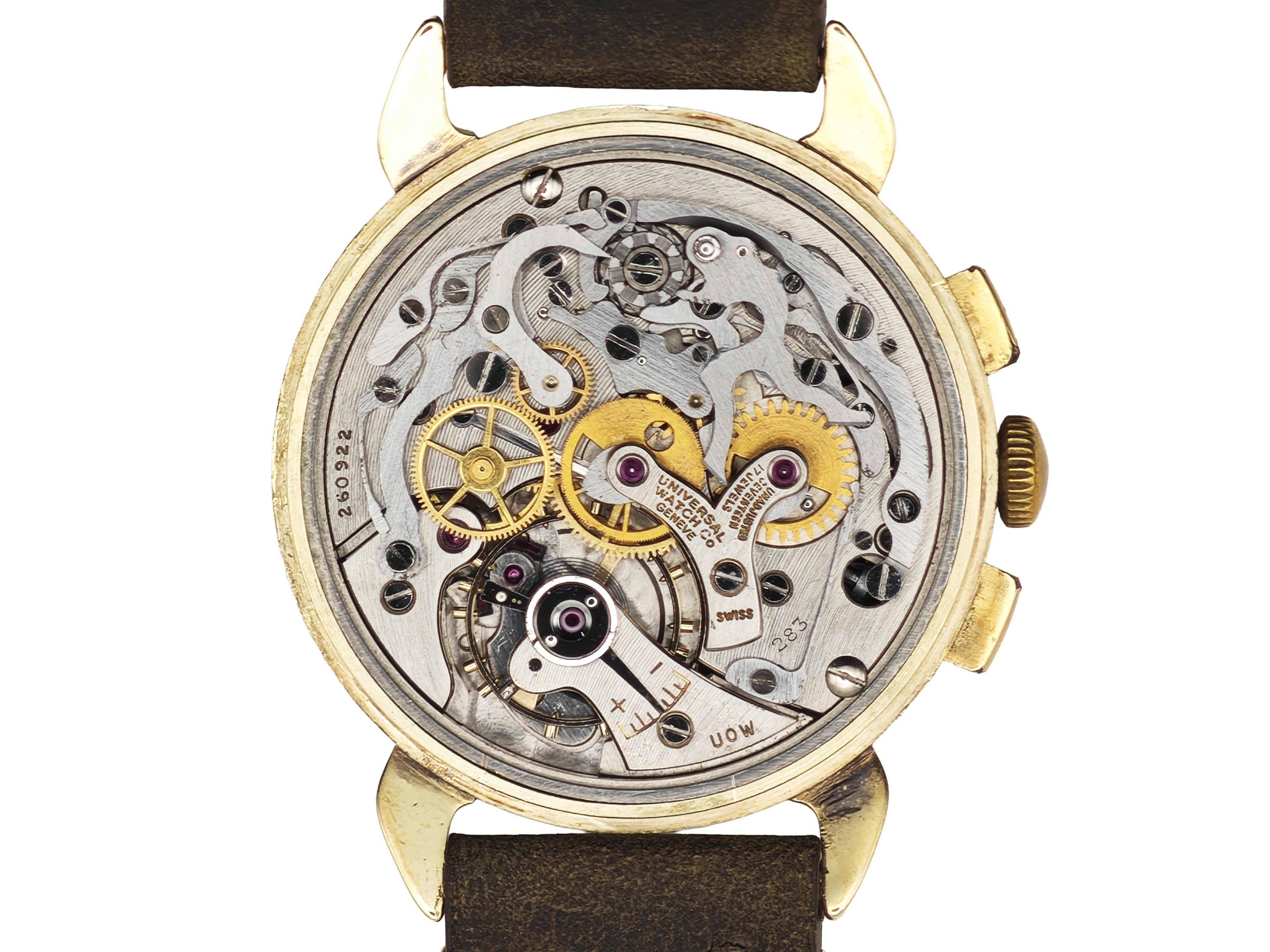 ユニバーサルジュネーブ コンパックス 14金無垢 Ref.52219 / Universal Geneve COMPAX 14K GOLD Cal.283