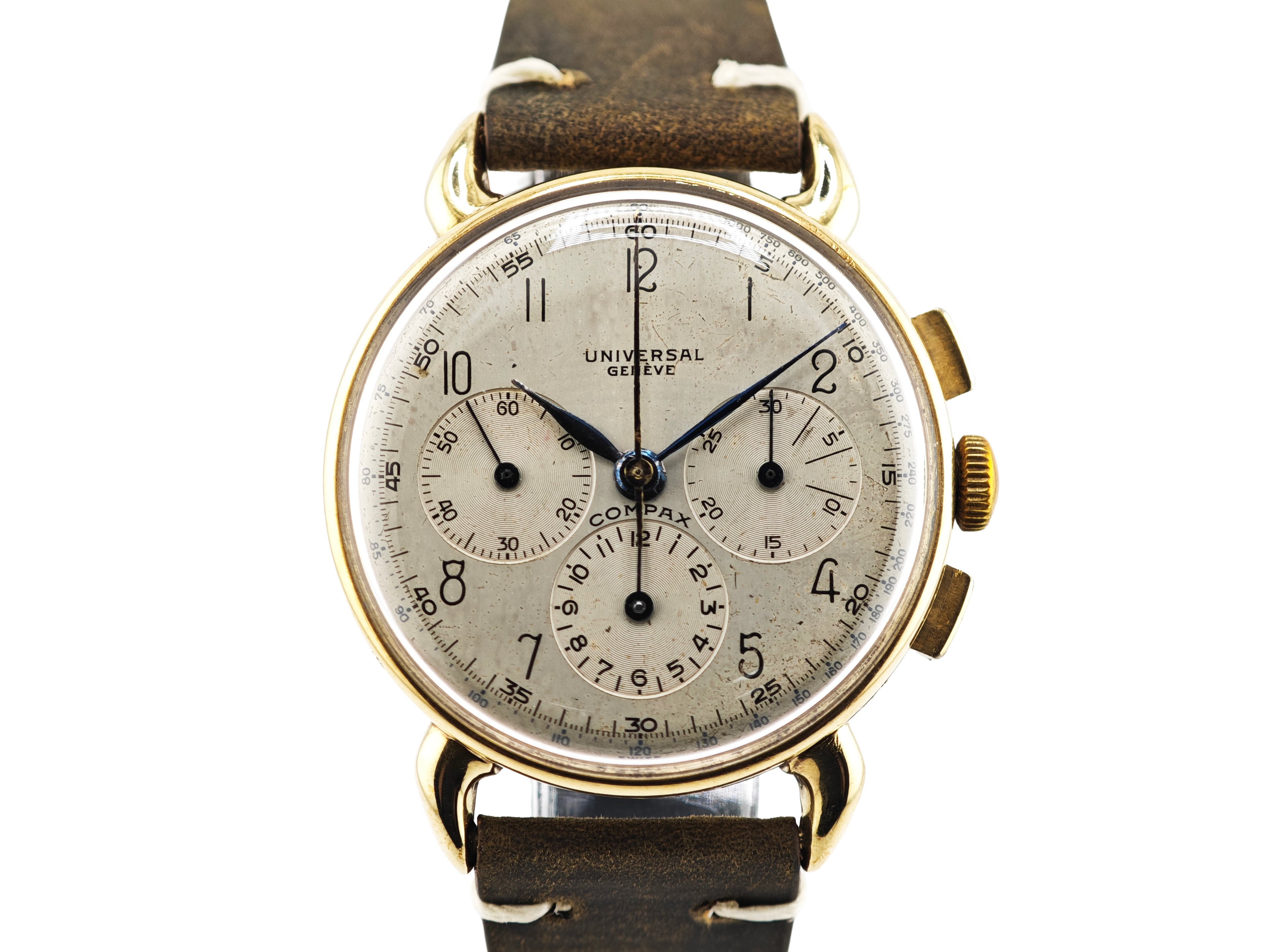 ユニバーサルジュネーブ コンパックス 14金無垢 Ref.52219 / Universal Geneve COMPAX 14K GOLD Cal.283