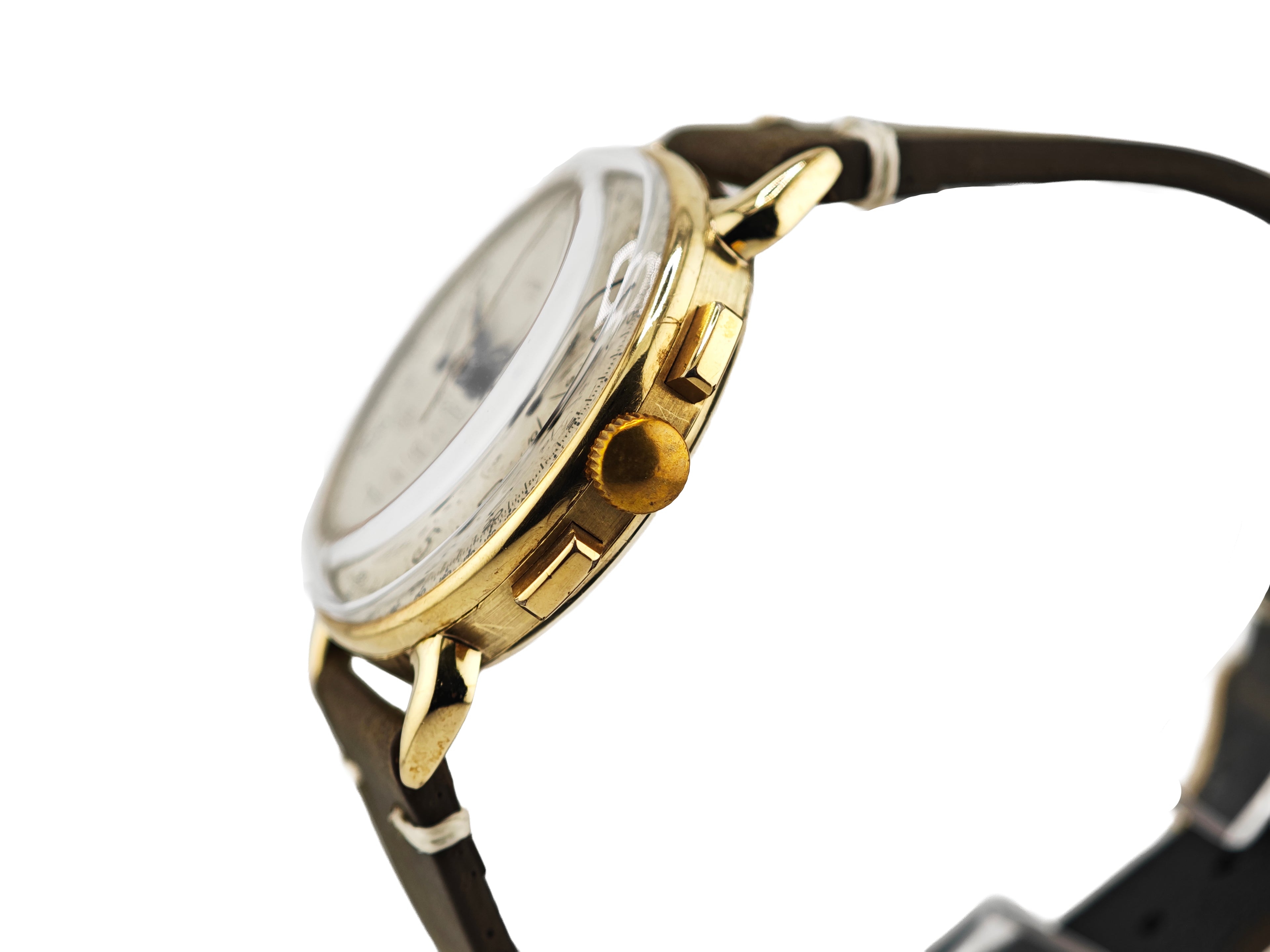 ユニバーサルジュネーブ コンパックス 14金無垢 Ref.52219 / Universal Geneve COMPAX 14K GOLD Cal.283