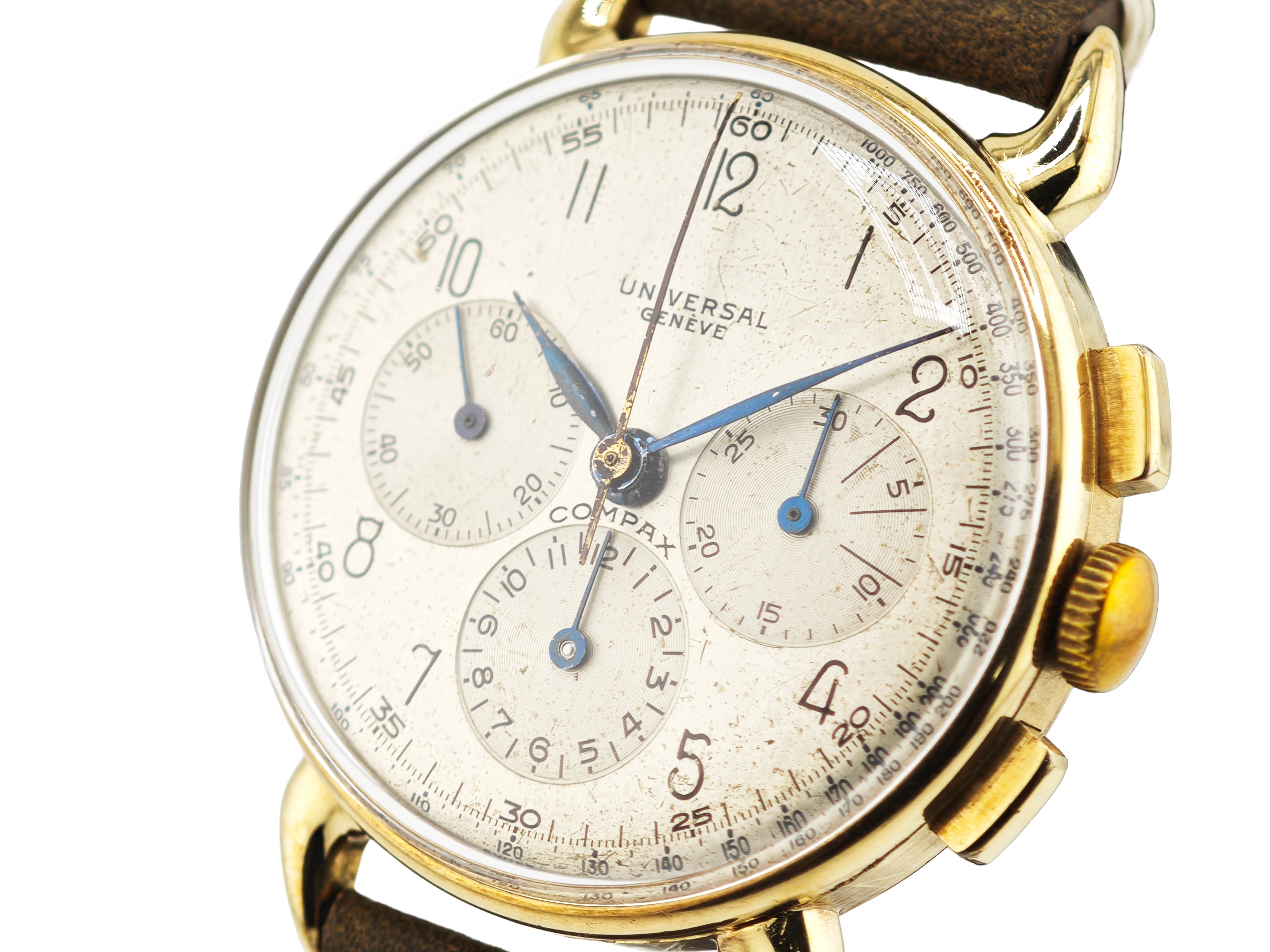 ユニバーサルジュネーブ コンパックス 14金無垢 Ref.52219 / Universal Geneve COMPAX 14K GOLD Cal.283