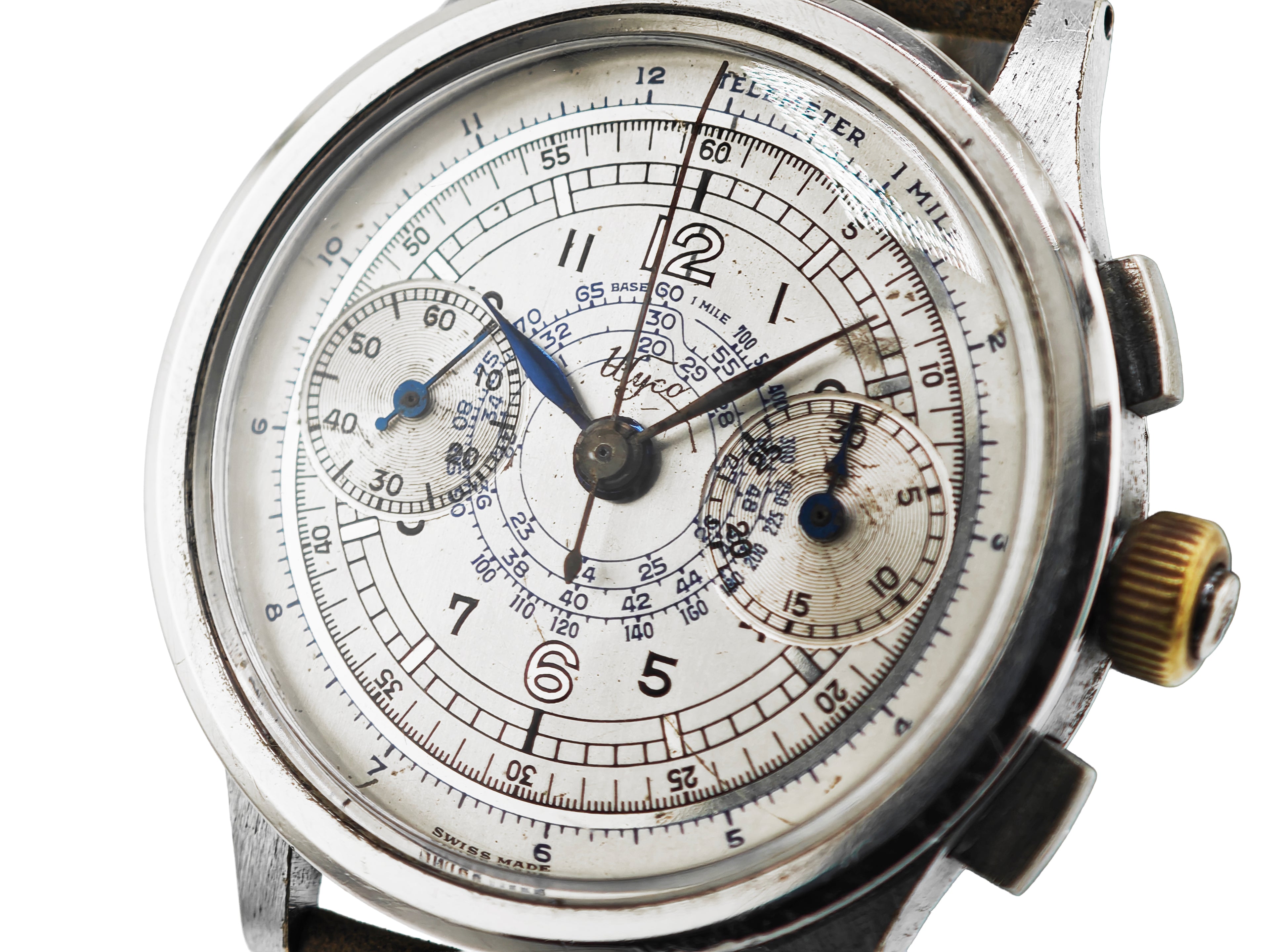Wyco銘 フライバッククロノ Cal.Landeron 47 / Flyback Chronograph 1940&