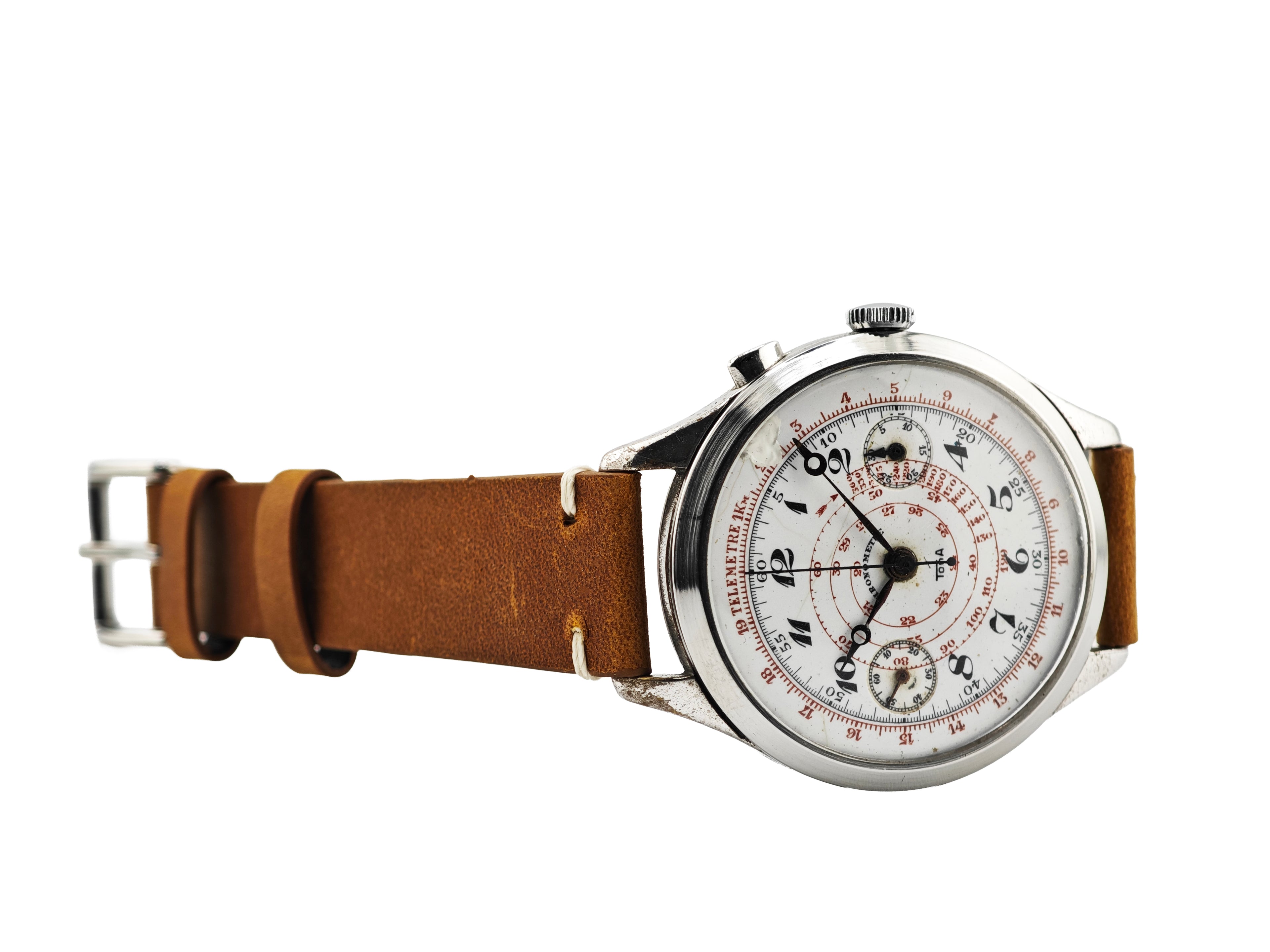 TONA ワンプッシュクロノグラフ / Monopusher Chronograph Landeron Hahn 50 Jumbo 1930s