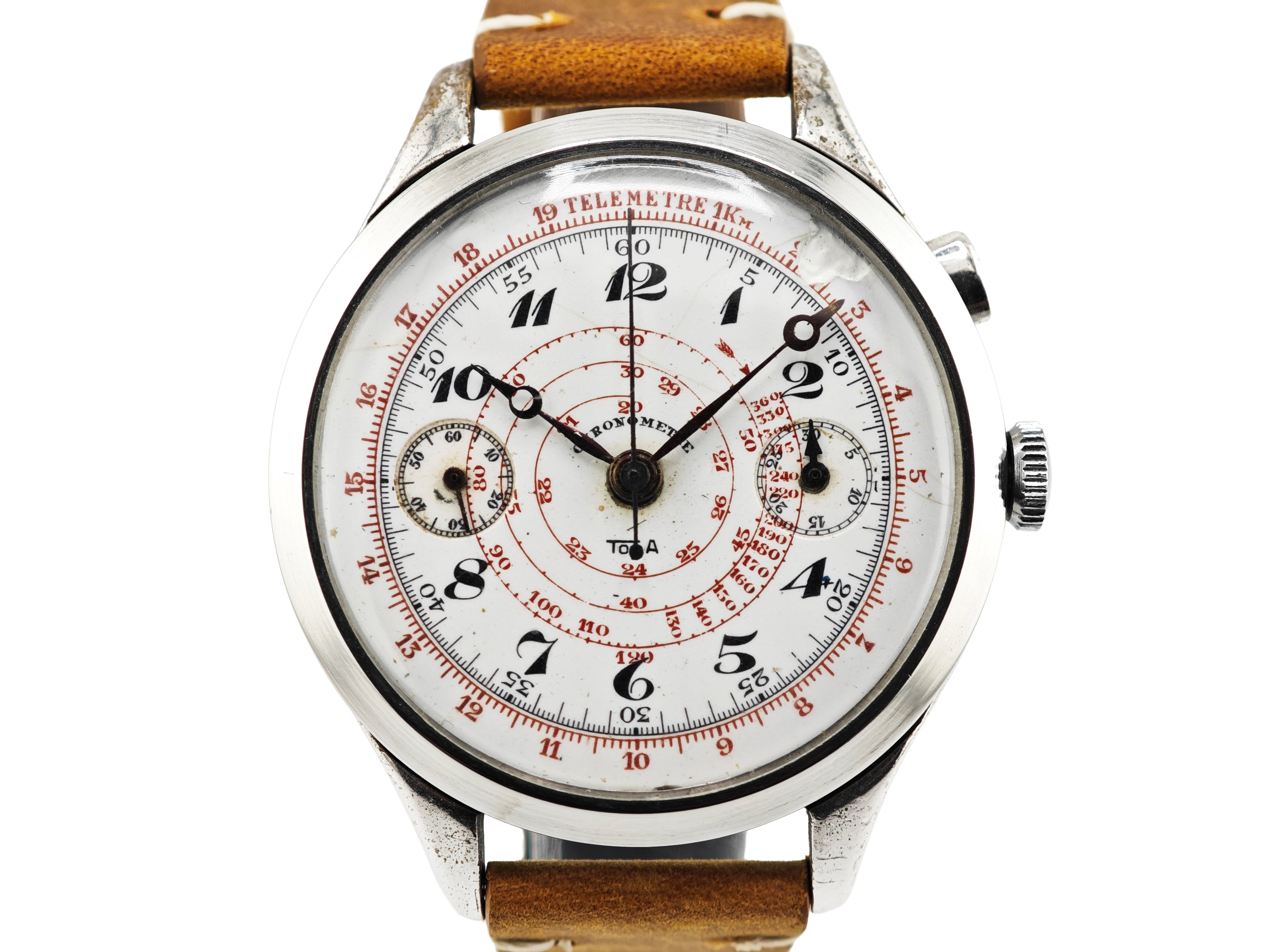 TONA ワンプッシュクロノグラフ / Monopusher Chronograph Landeron Hahn 50 Jumbo 1930s
