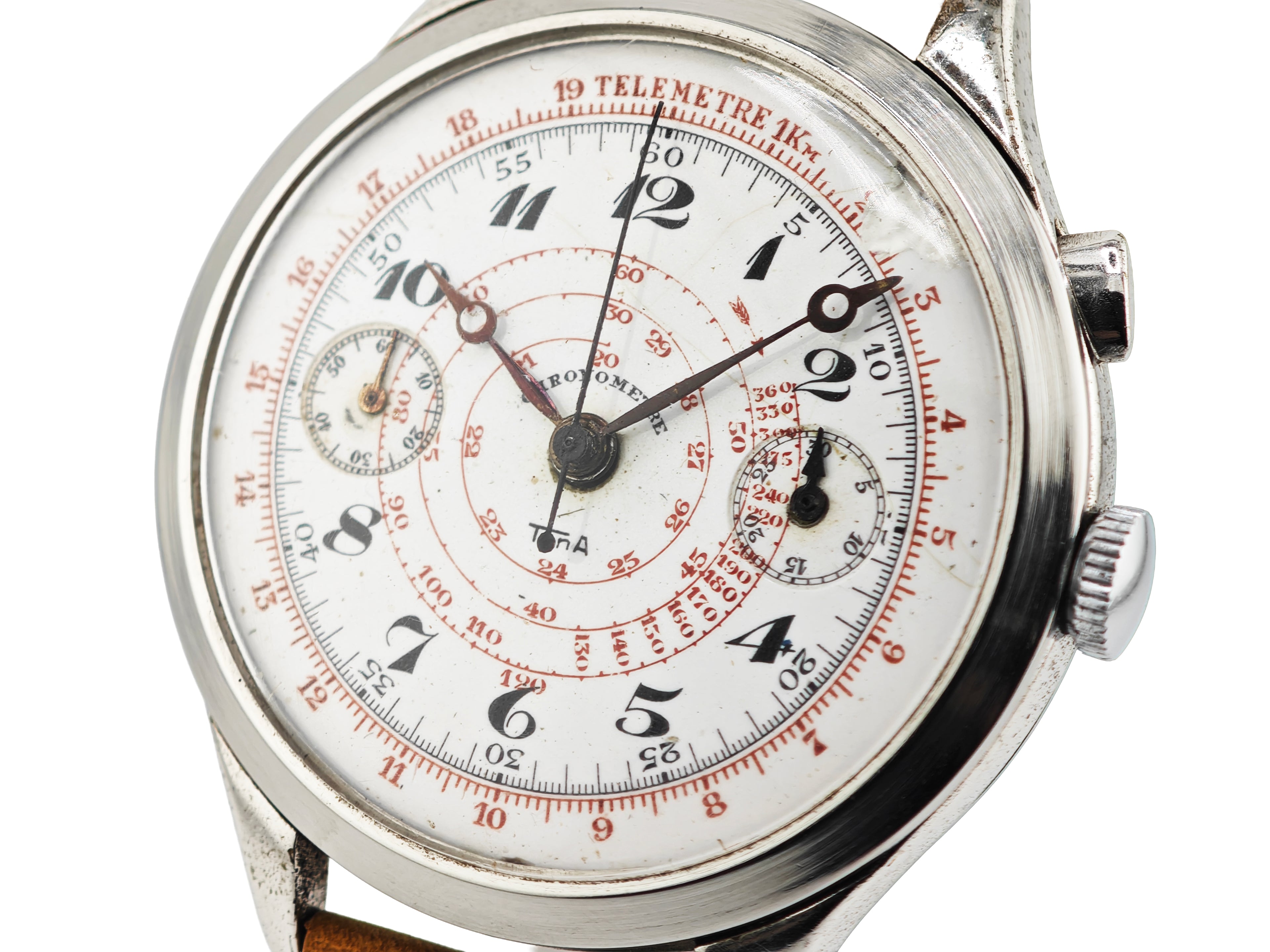 TONA ワンプッシュクロノグラフ / Monopusher Chronograph Landeron Hahn 50 Jumbo 1930s