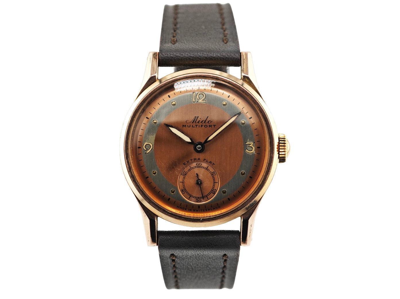 ミドー マルチフォート エクストラフラット カッパー文字盤 / MIDO EXTRAFLAT Ref.385509