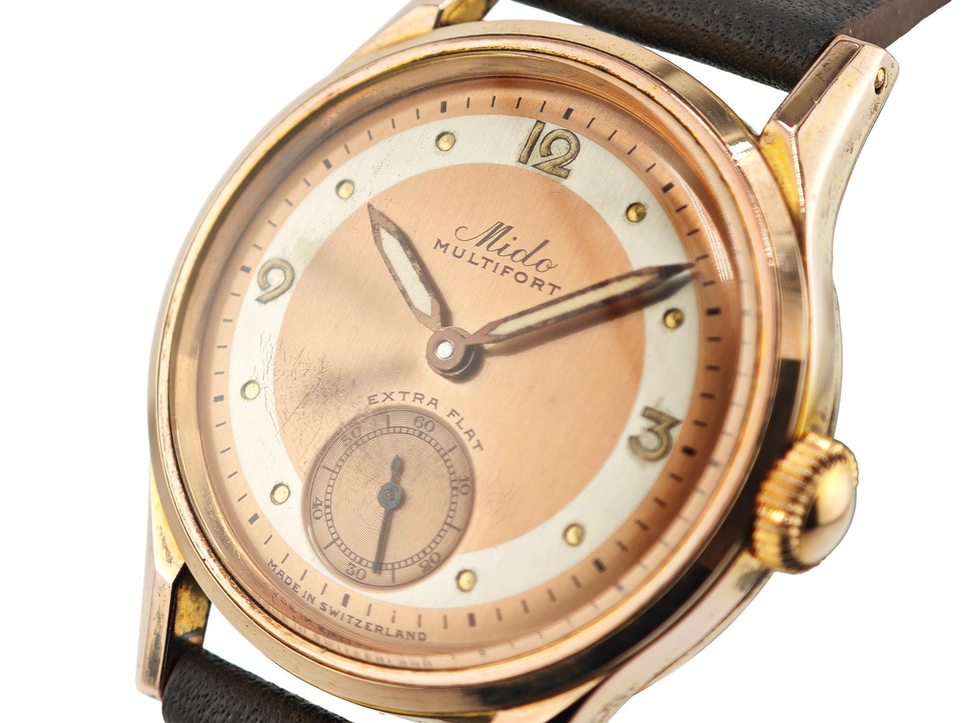 ミドー マルチフォート エクストラフラット カッパー文字盤 / MIDO EXTRAFLAT Ref.385509