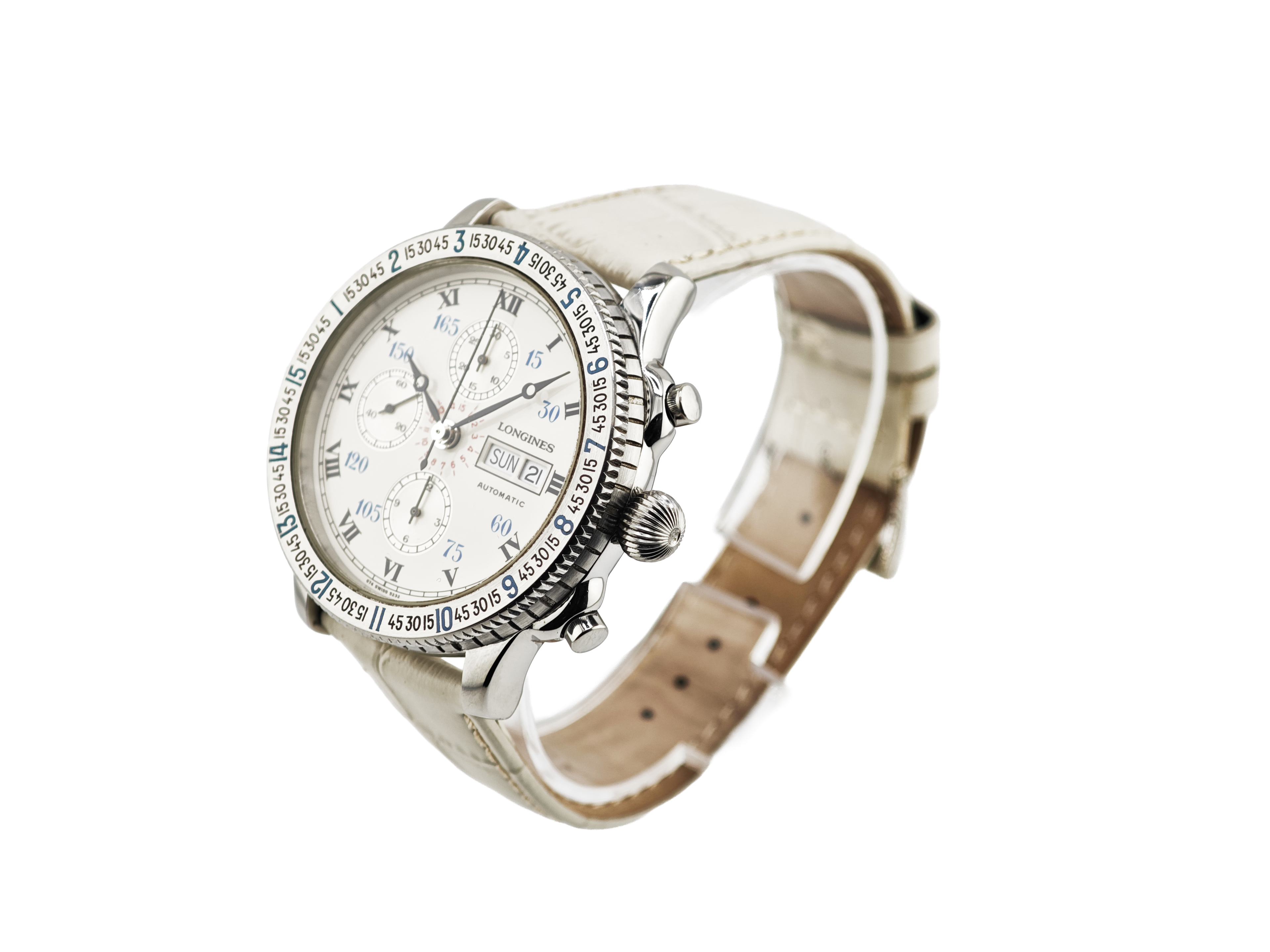 ロンジン リンドバーグ アワーアングル クロノグラフ / LONGINES Hour Angle Lindbergh Chronograph Ref.674.52.32 Cal.L674.4