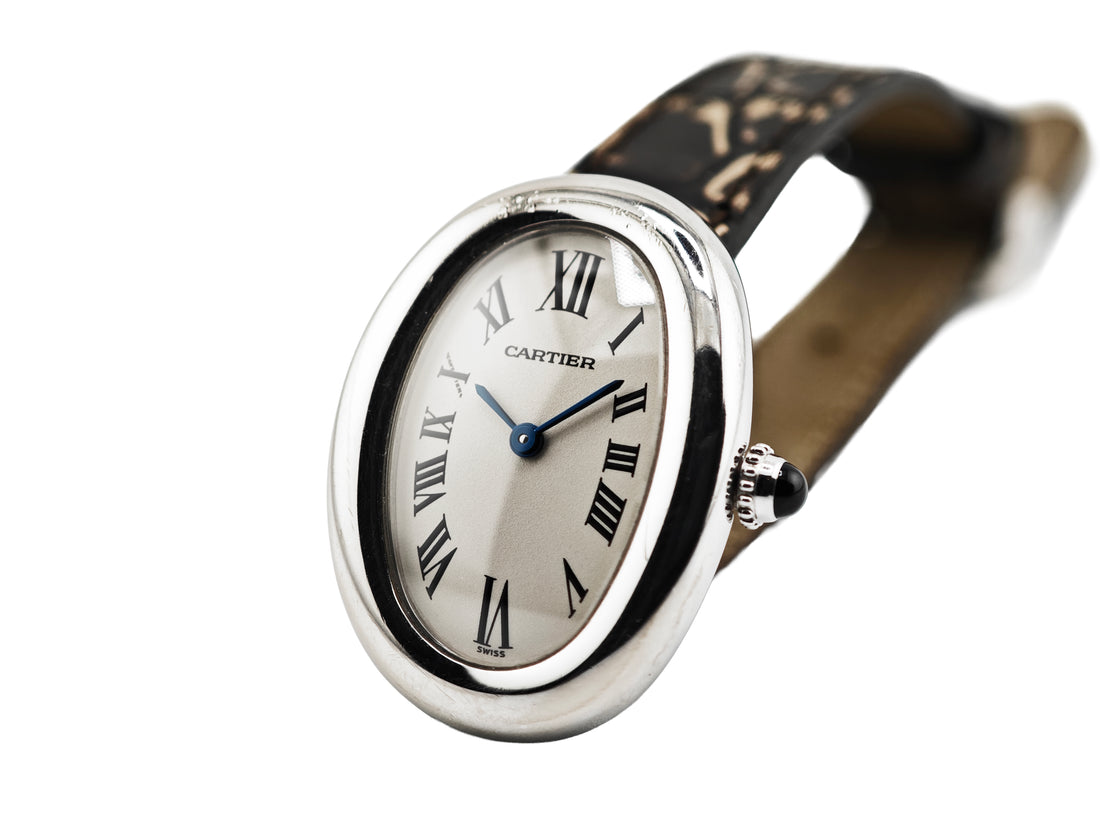 カルティエ ベニュワール Ref.1955 18KWG金無垢 / Cartier Baignoire 1990&