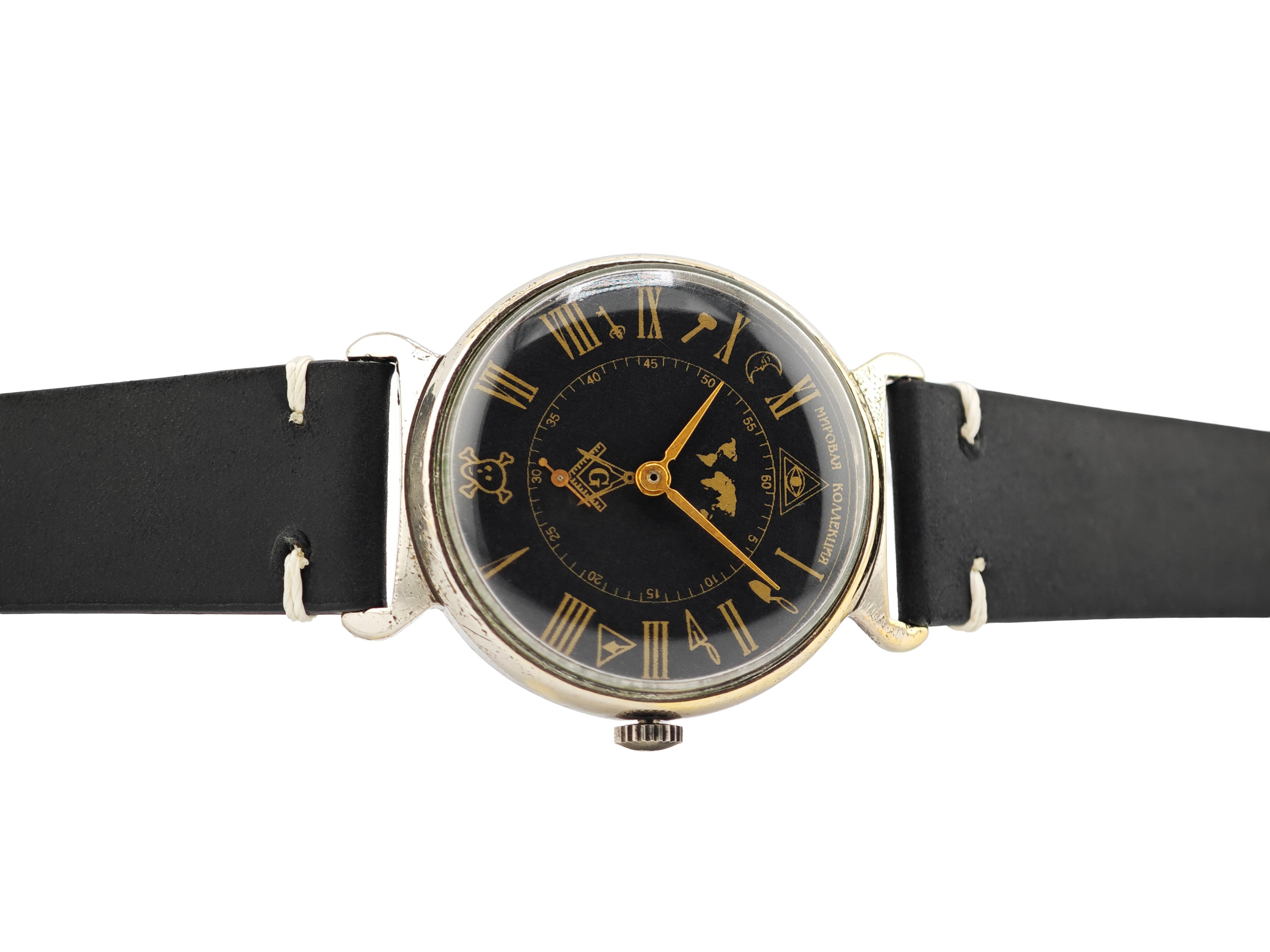 フリーメイソン腕時計ヴィンテージ 無銘 フリーメイソン Cal.2602 / ZIM Freemason watch – WatchTender