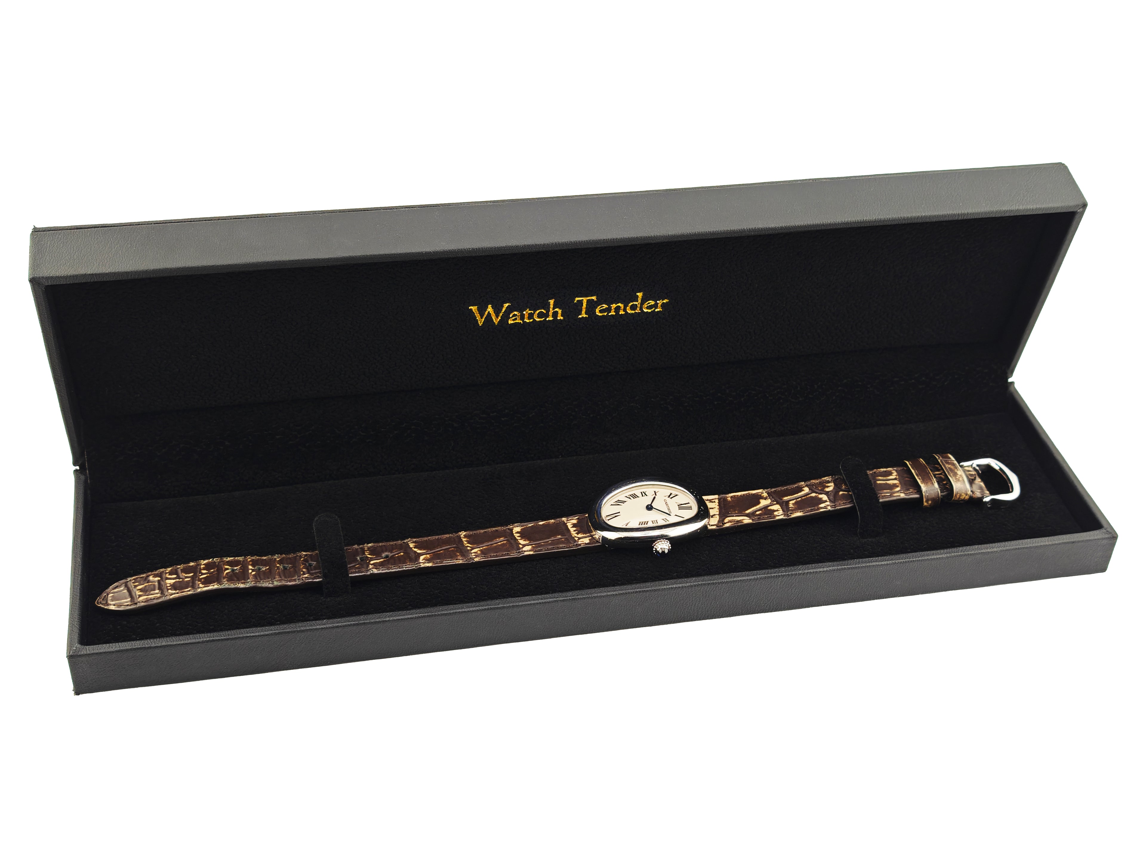 カルティエ ベニュワール Ref.1955 18KWG金無垢 / Cartier Baignoire 1990&