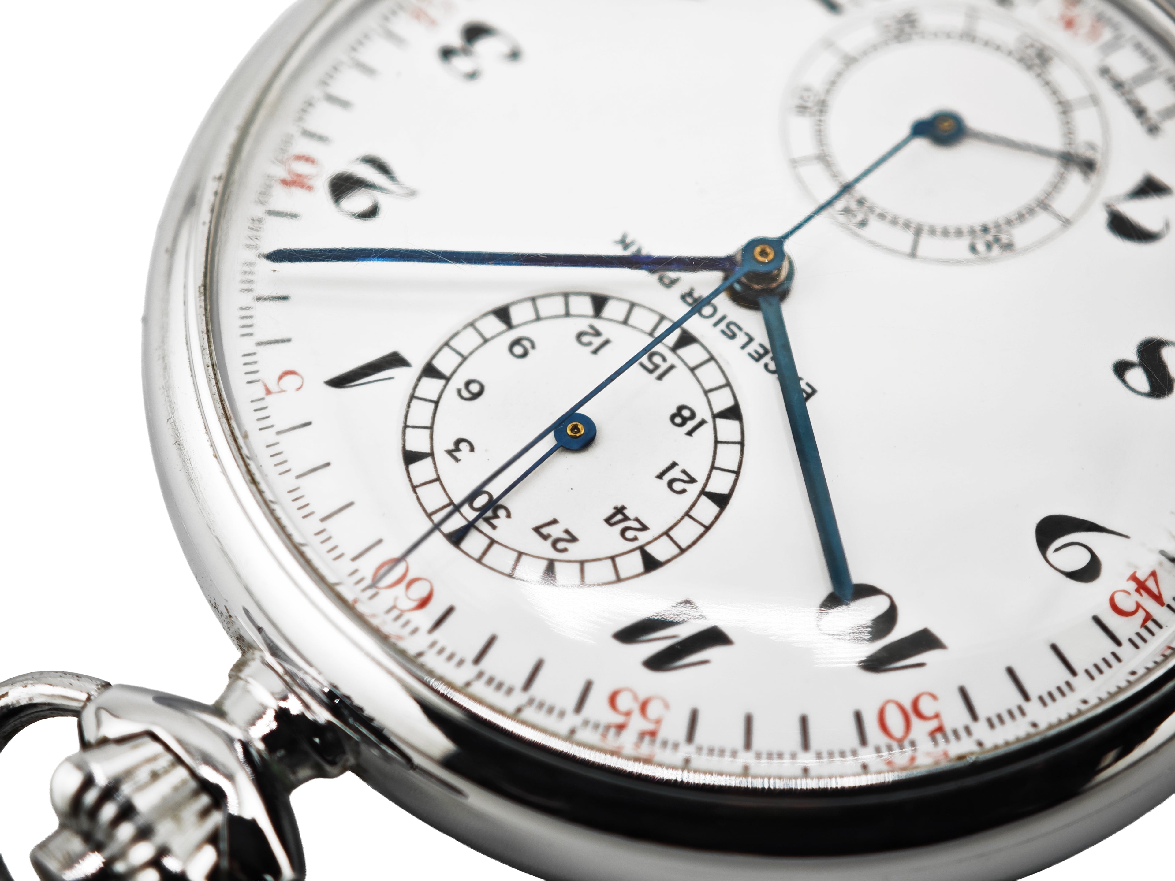 エクセルシオパーク ワンプッシュクロノ 懐中時計 Ref.500 / ExcelsiorPark Chronograph pocket watch vintage