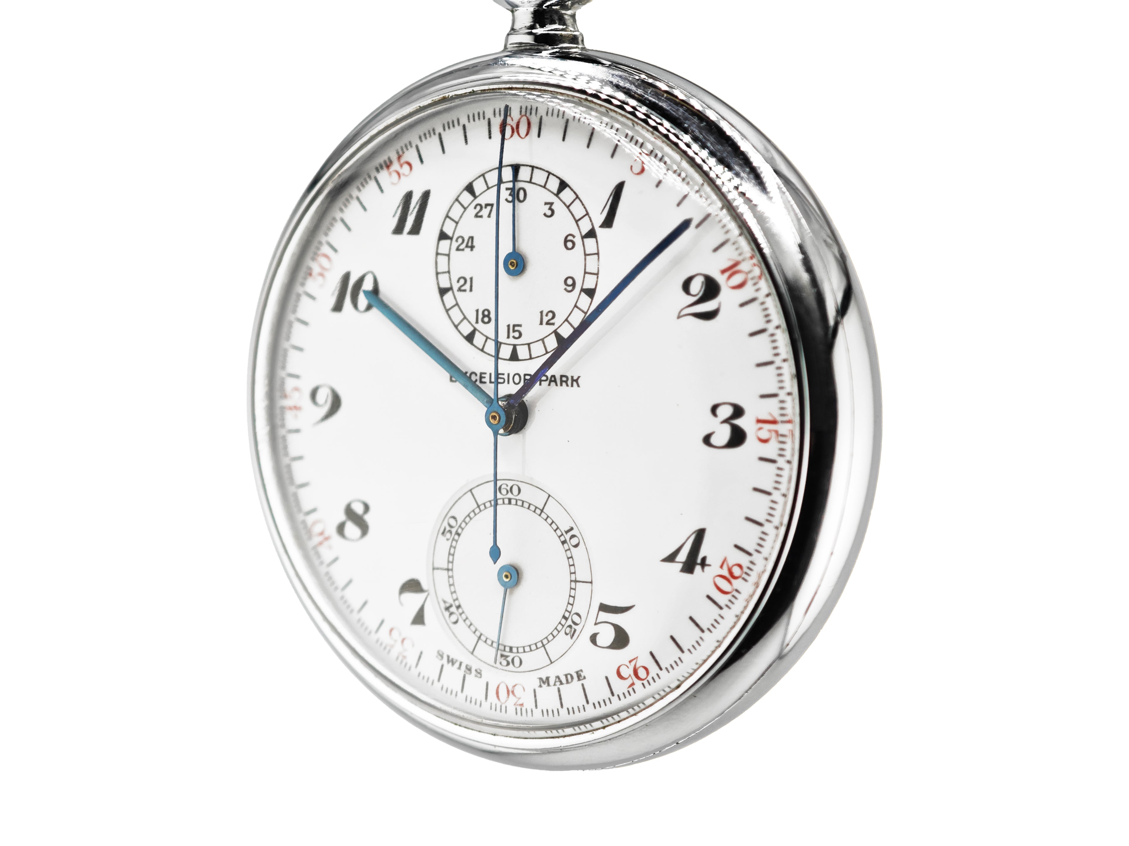 エクセルシオパーク ワンプッシュクロノ 懐中時計 Ref.500 / ExcelsiorPark Chronograph pocket watch vintage