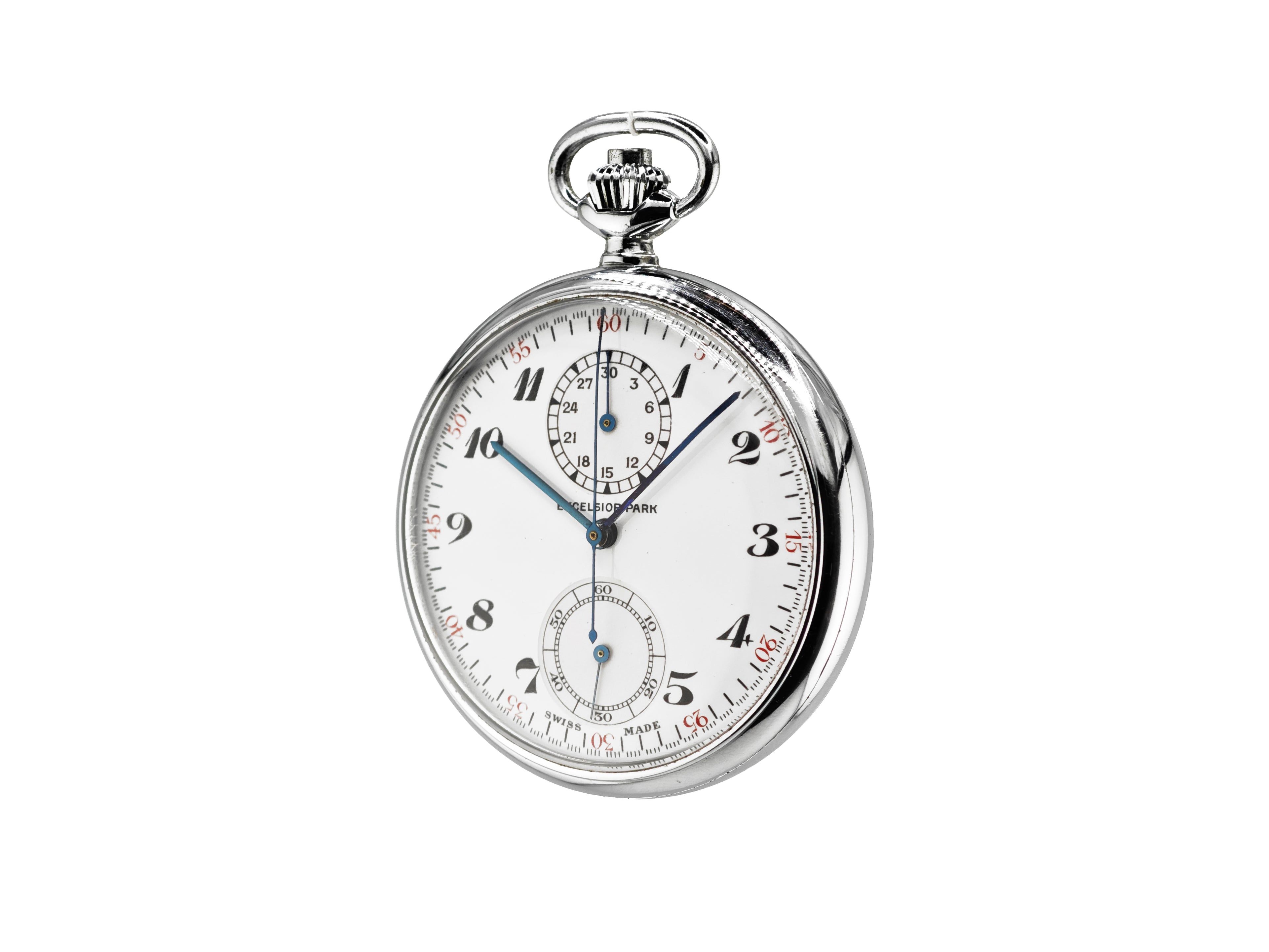 エクセルシオパーク ワンプッシュクロノ 懐中時計 Ref.500 / ExcelsiorPark Chronograph pocket watch vintage