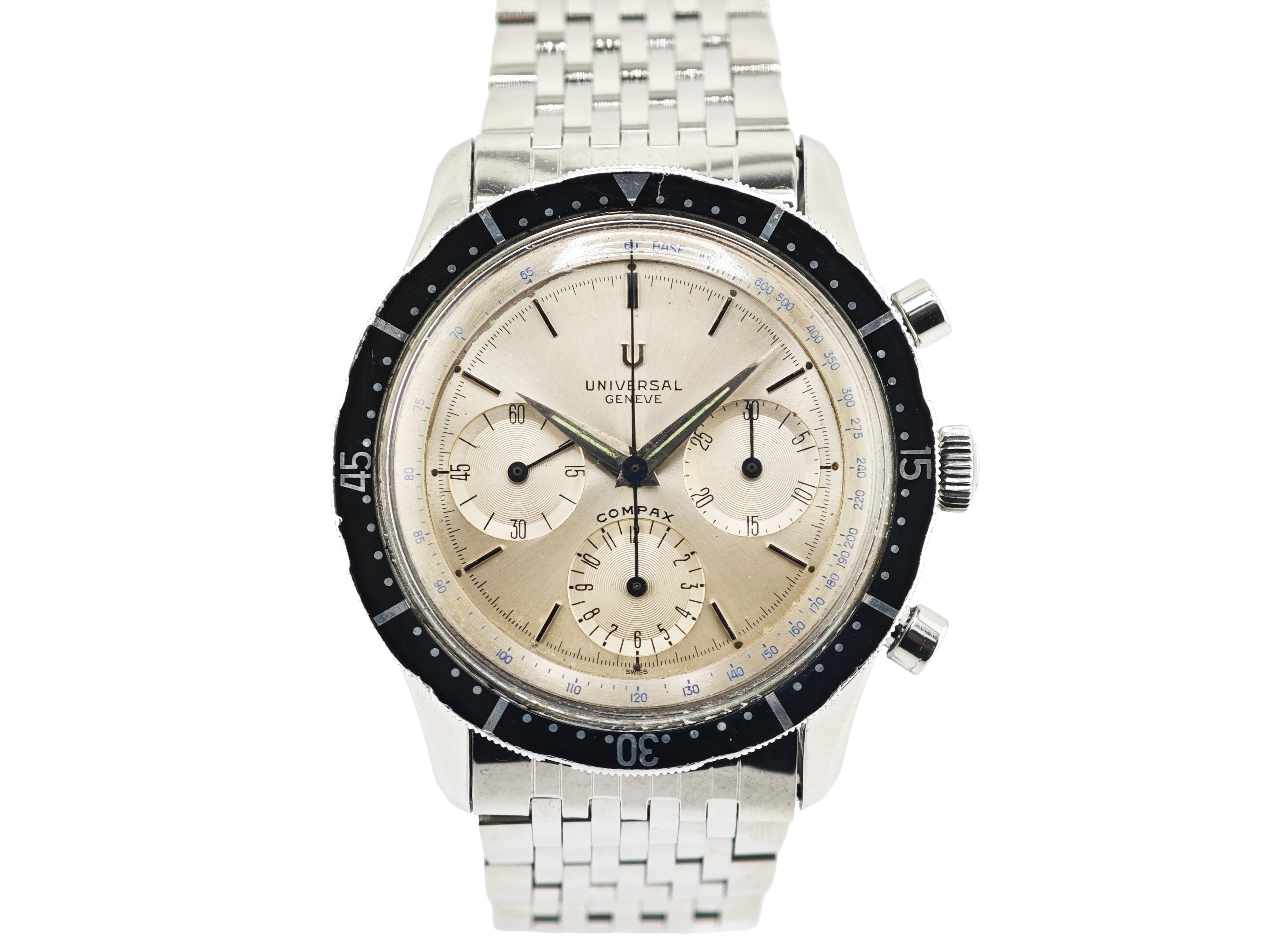 ユニバーサルジュネーブ "ジャンボ・アルビノ"コンパックス Ref. 22703-1 / Universal Genève The Jumbo Albino COMPAX 40.5mm