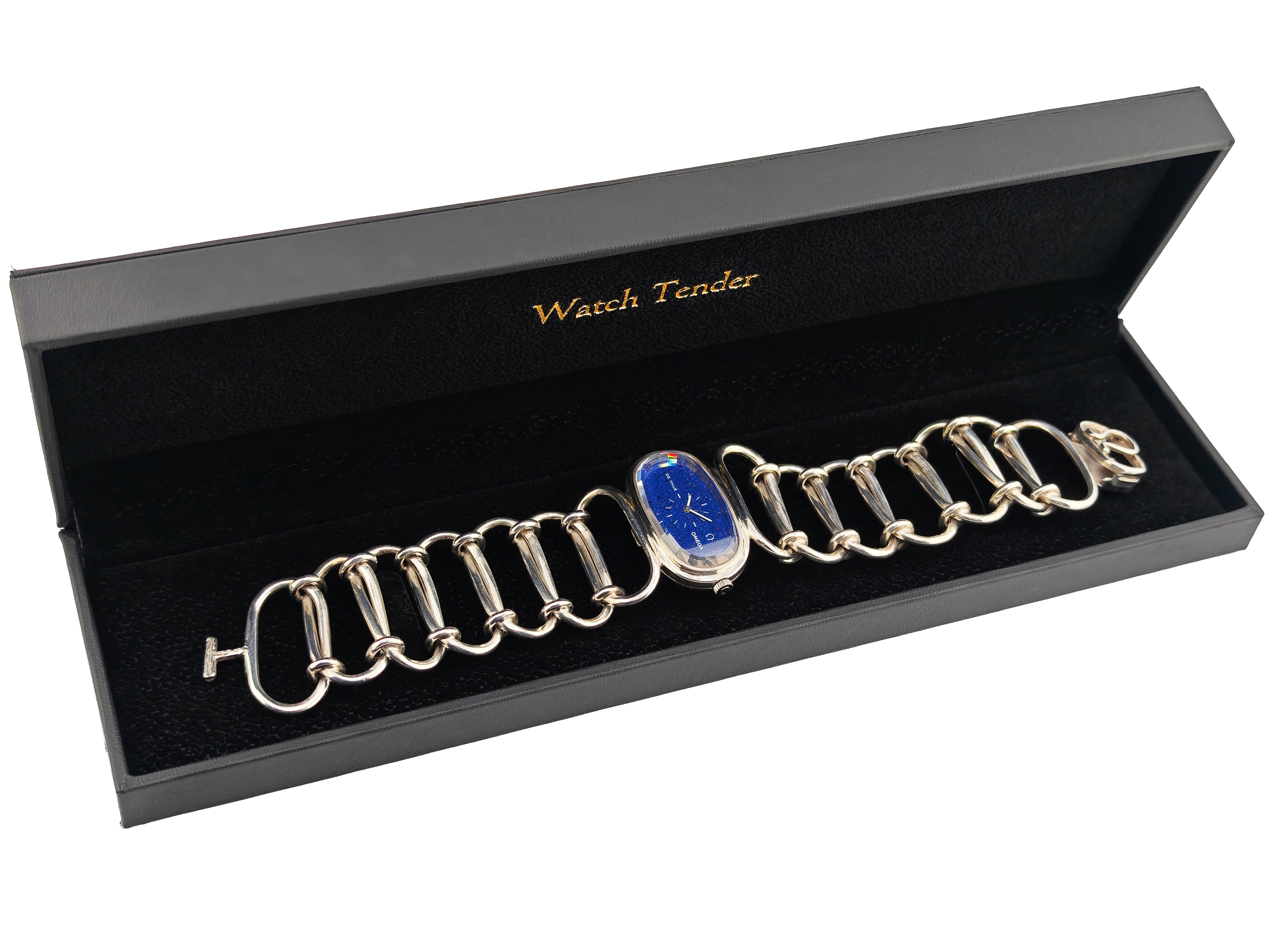 オメガ アンドリュー・グリマ デ・ヴィル SV925無垢 Ref.8333 / OMEGA Andrew Grima DEVILLE Lapis Lazuli