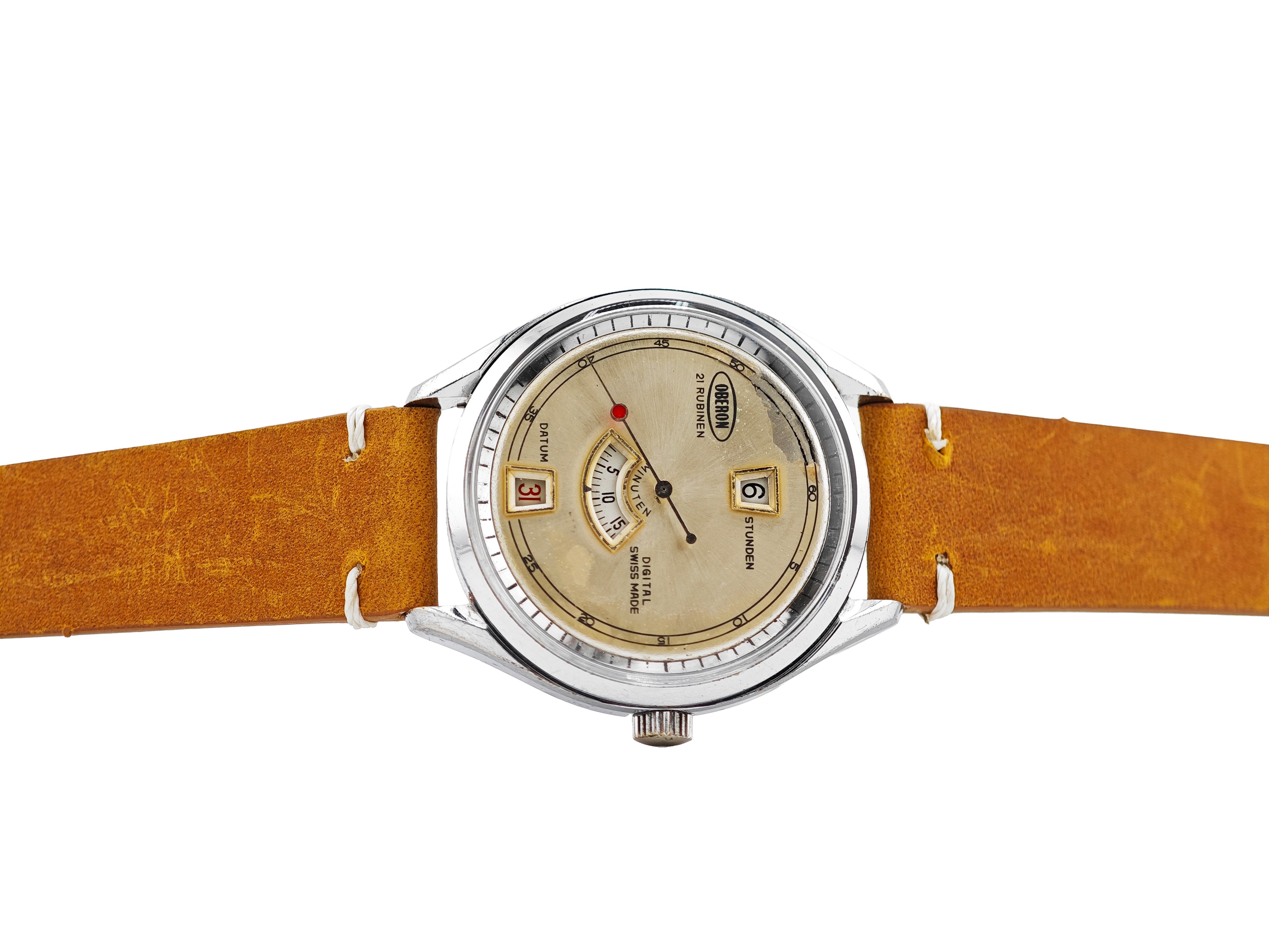 オベロン ジャンピングアワー Ref.22247 / OBERON "Digintal" Jumping Hour About 1960&