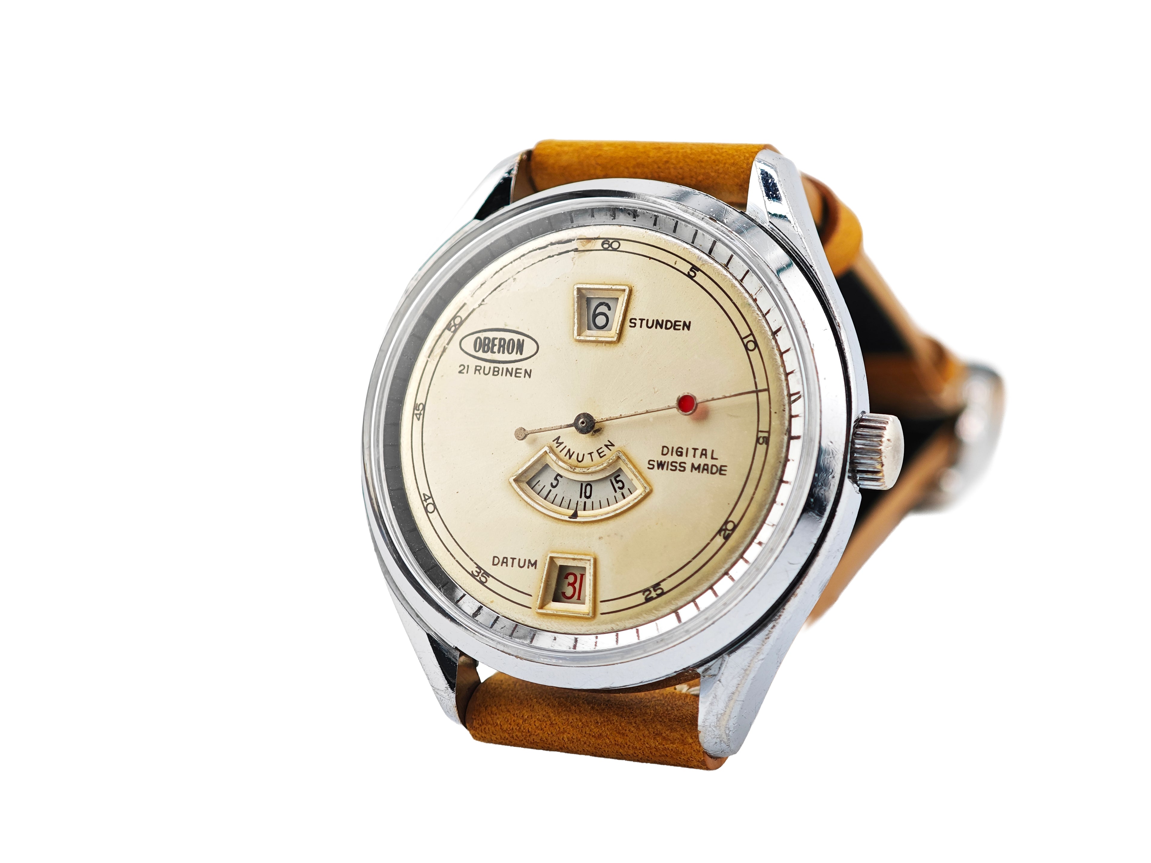 オベロン ジャンピングアワー Ref.22247 / OBERON "Digintal" Jumping Hour About 1960&