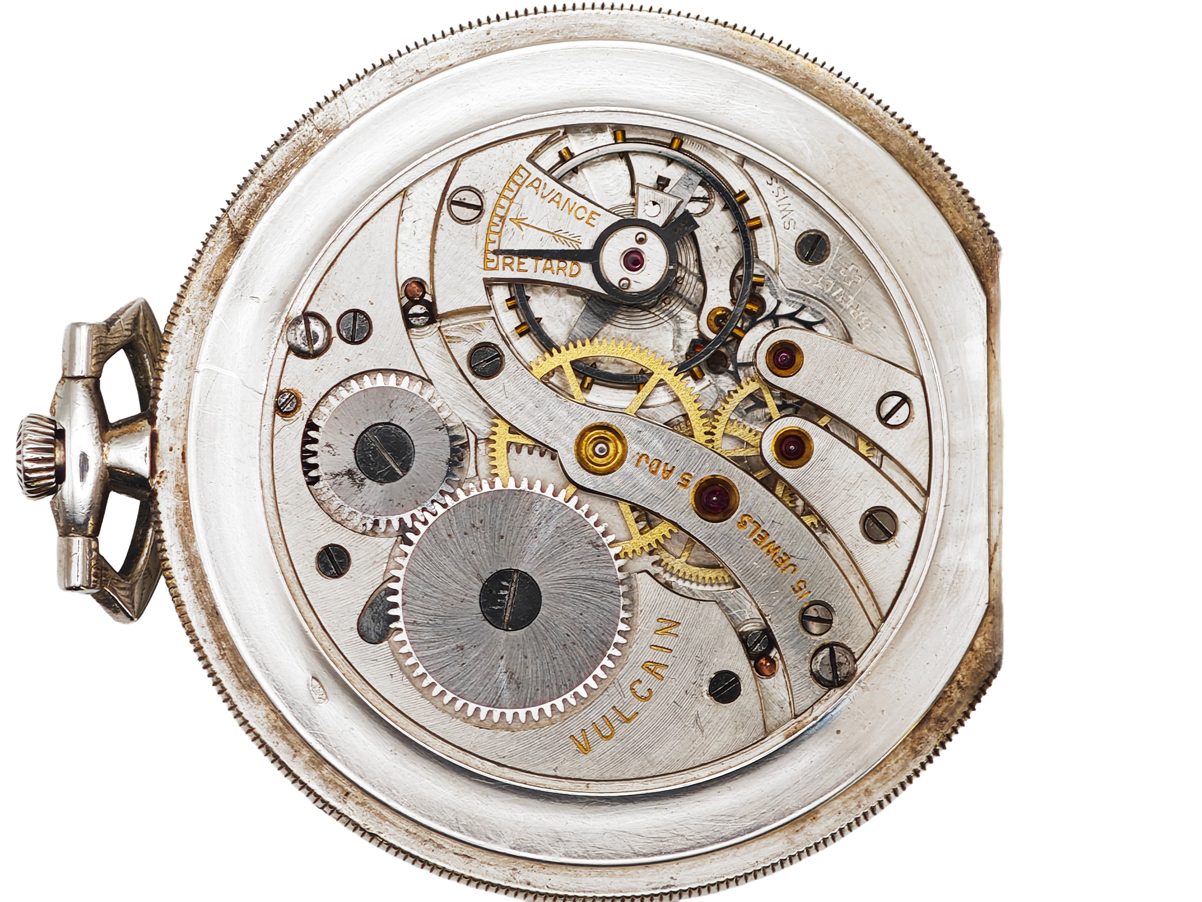 ヴァルカン 懐中時計 銀無垢 / Vulcain SILVER925 pocketwatch 30&