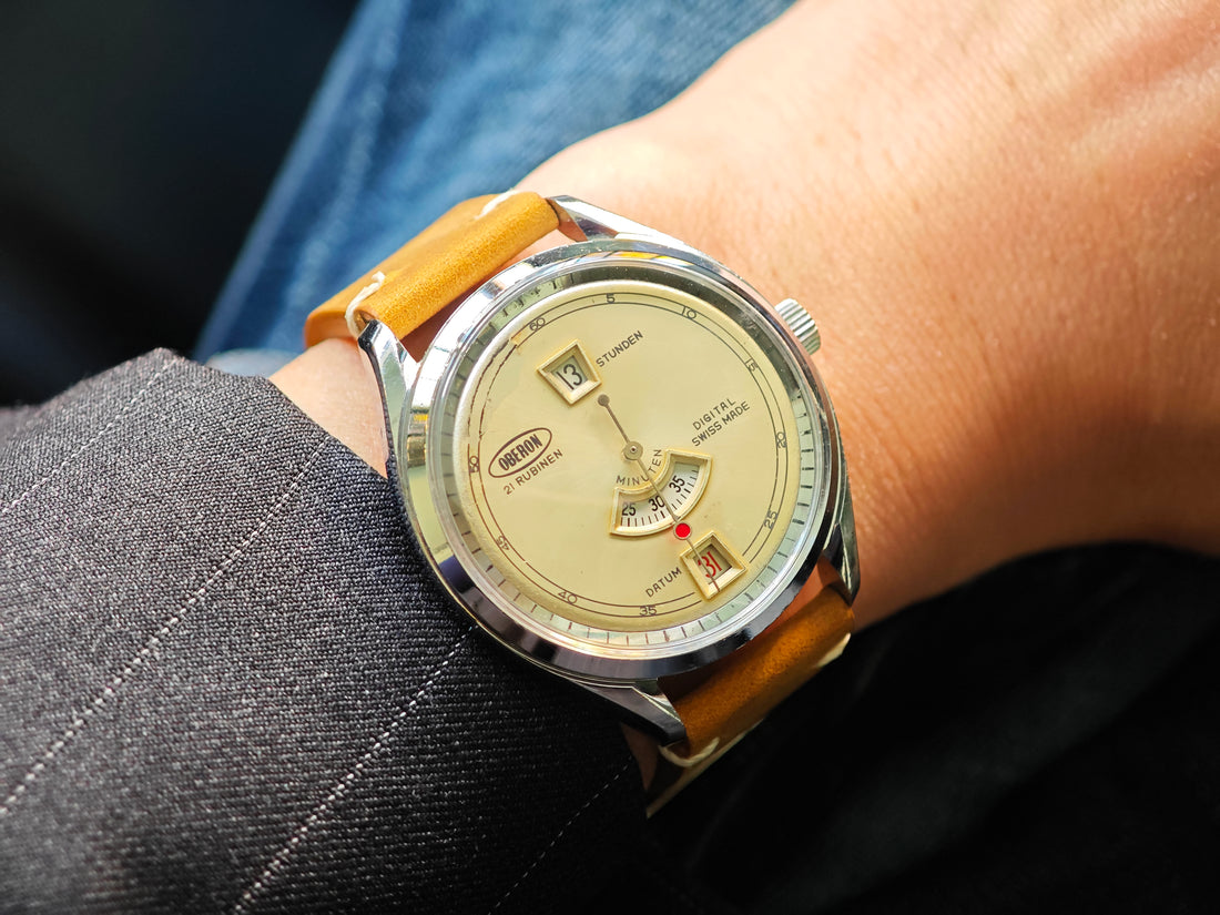 オベロン ジャンピングアワー Ref.22247 / OBERON "Digintal" Jumping Hour About 1960&