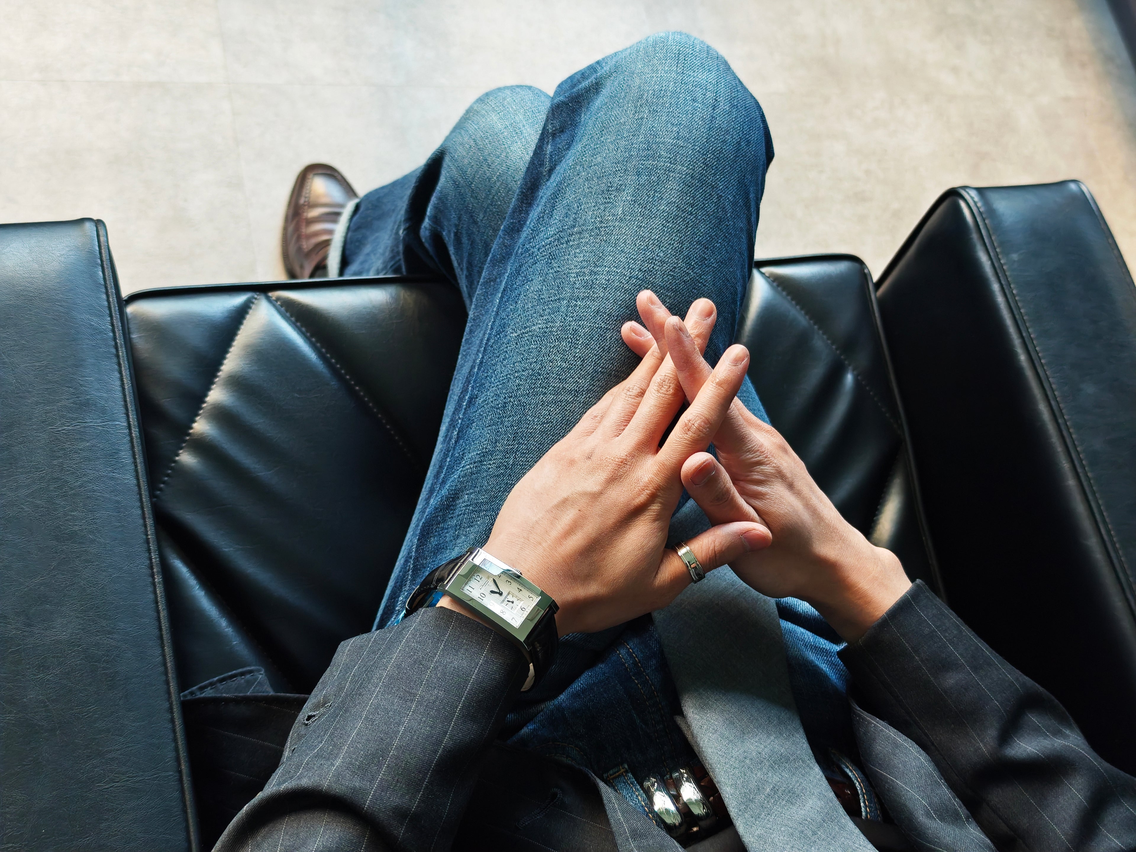 ダンヒル ファセット ジャガールクルトムーブメント 未使用品 Ref.DUH018 / DUNHILL FACET Jaeger LeCoultre Movement 2011&