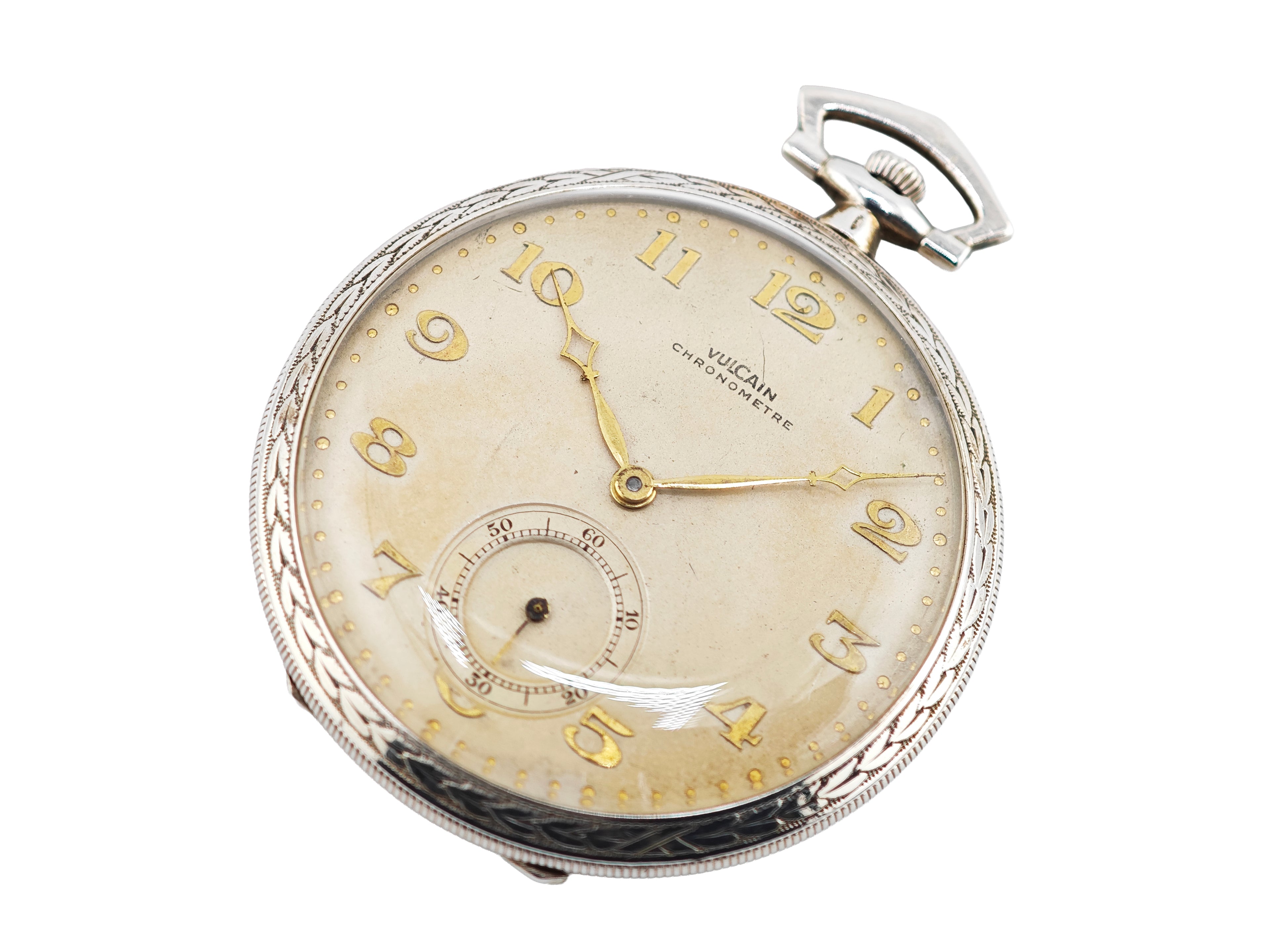 ヴァルカン 懐中時計 銀無垢 / Vulcain SILVER925 pocketwatch 30&