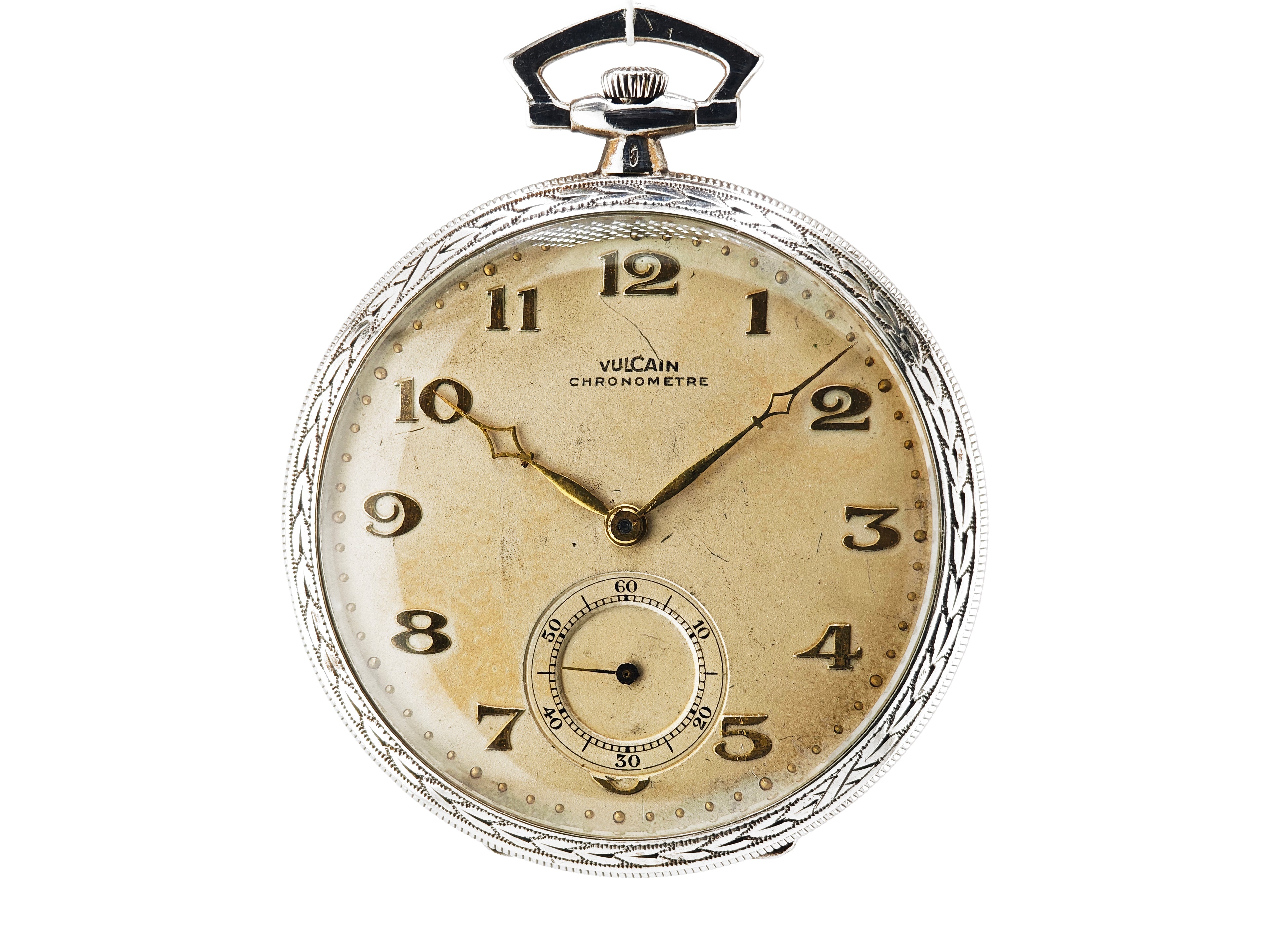 ヴァルカン 懐中時計 銀無垢 / Vulcain SILVER925 pocketwatch 30&