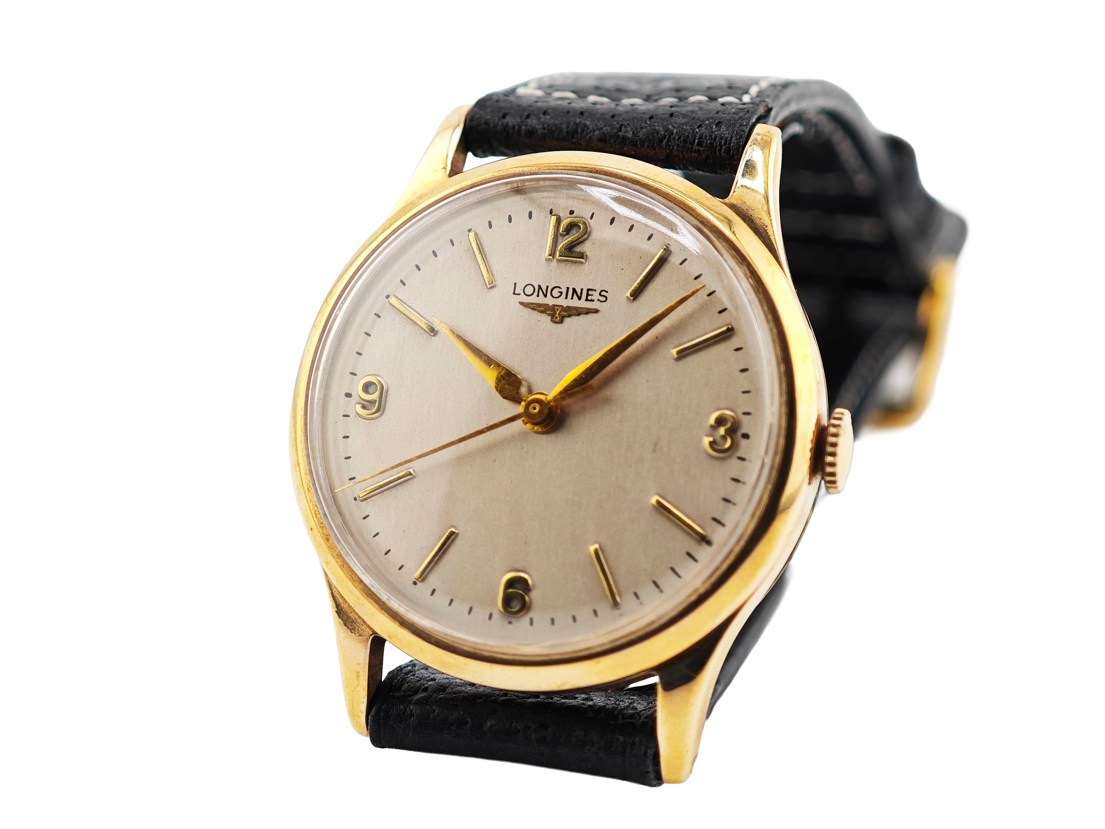 ロンジン デニソンケース 9K無垢 Ref.13322 \ LONGINES DENNISON case cal.12.68ZS 9ct gold