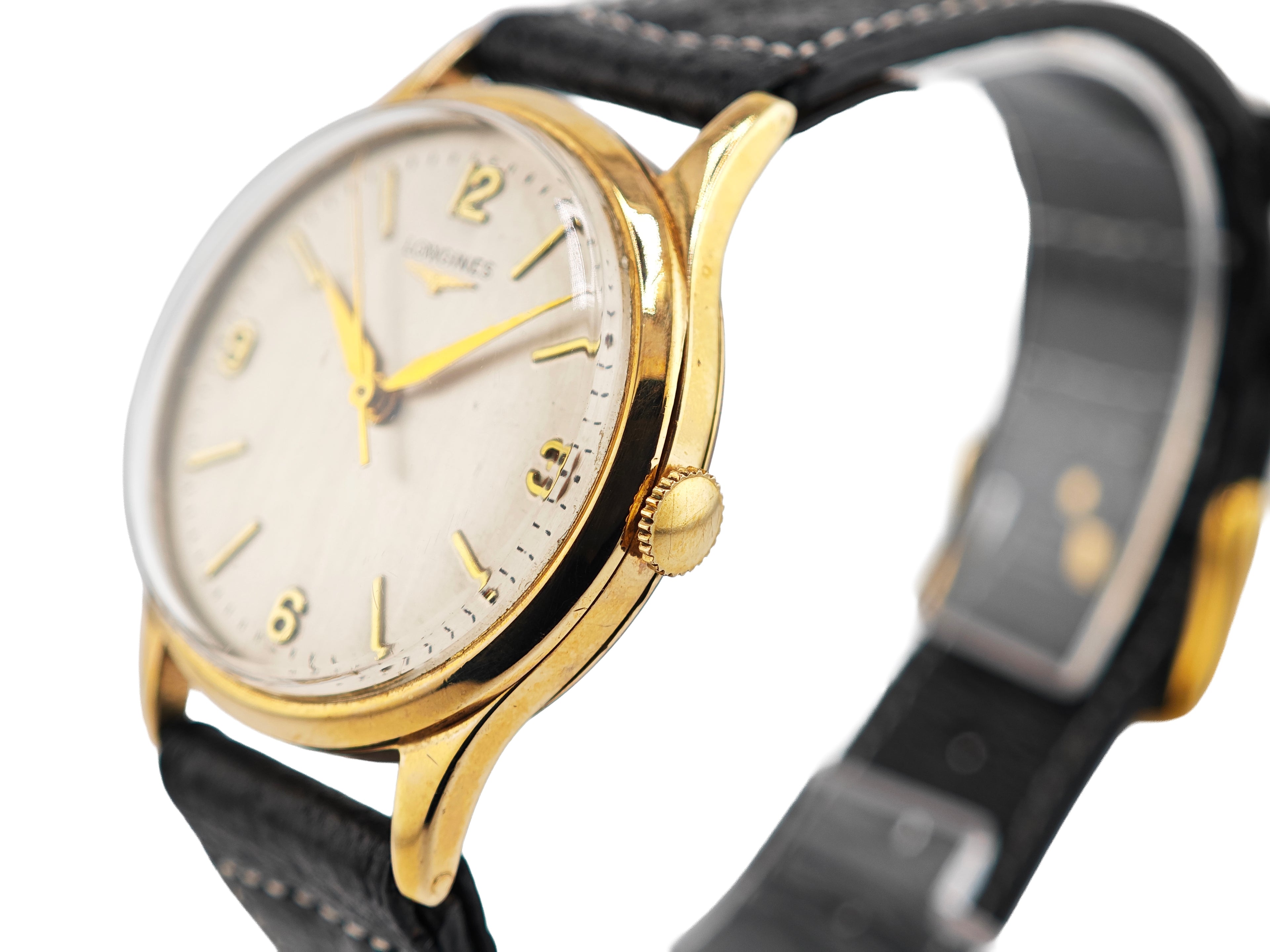 ロンジン デニソンケース 9K無垢 Ref.13322 \ LONGINES DENNISON case cal.12.68ZS 9ct gold
