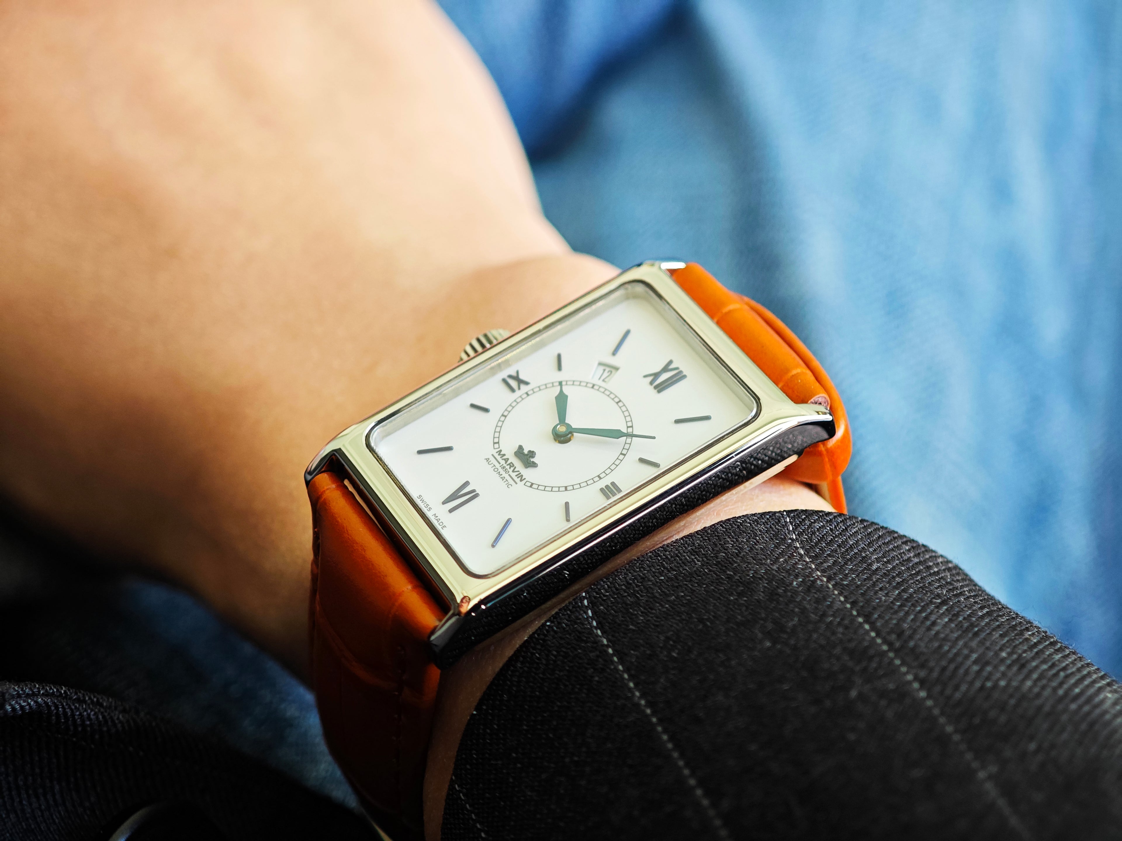 マーヴィン レフティー レクタンギュラー / MARVIN 1850 Lefty Rectangulaire Automatic 90&