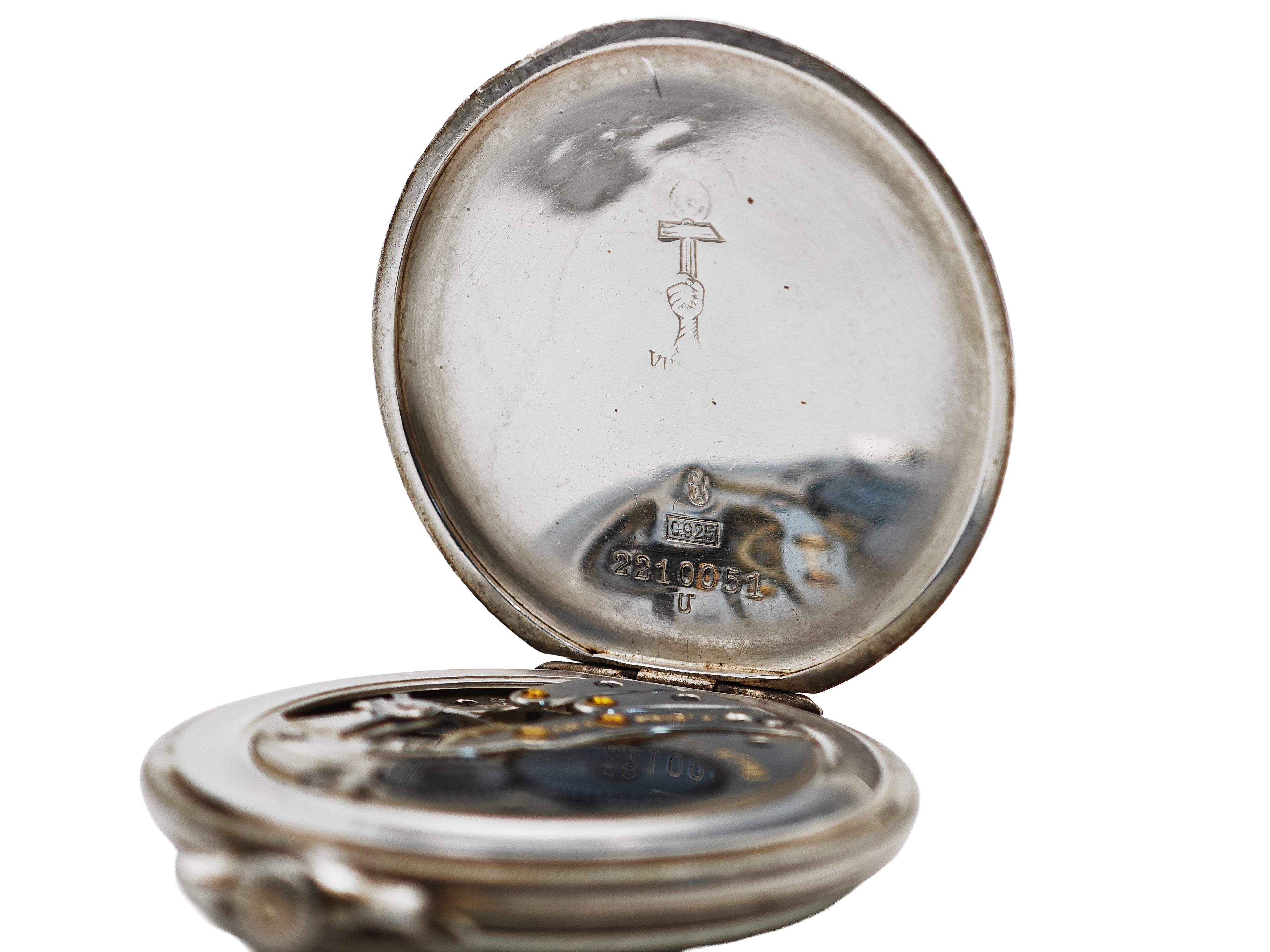 ヴァルカン 懐中時計 銀無垢 / Vulcain SILVER925 pocketwatch 30&