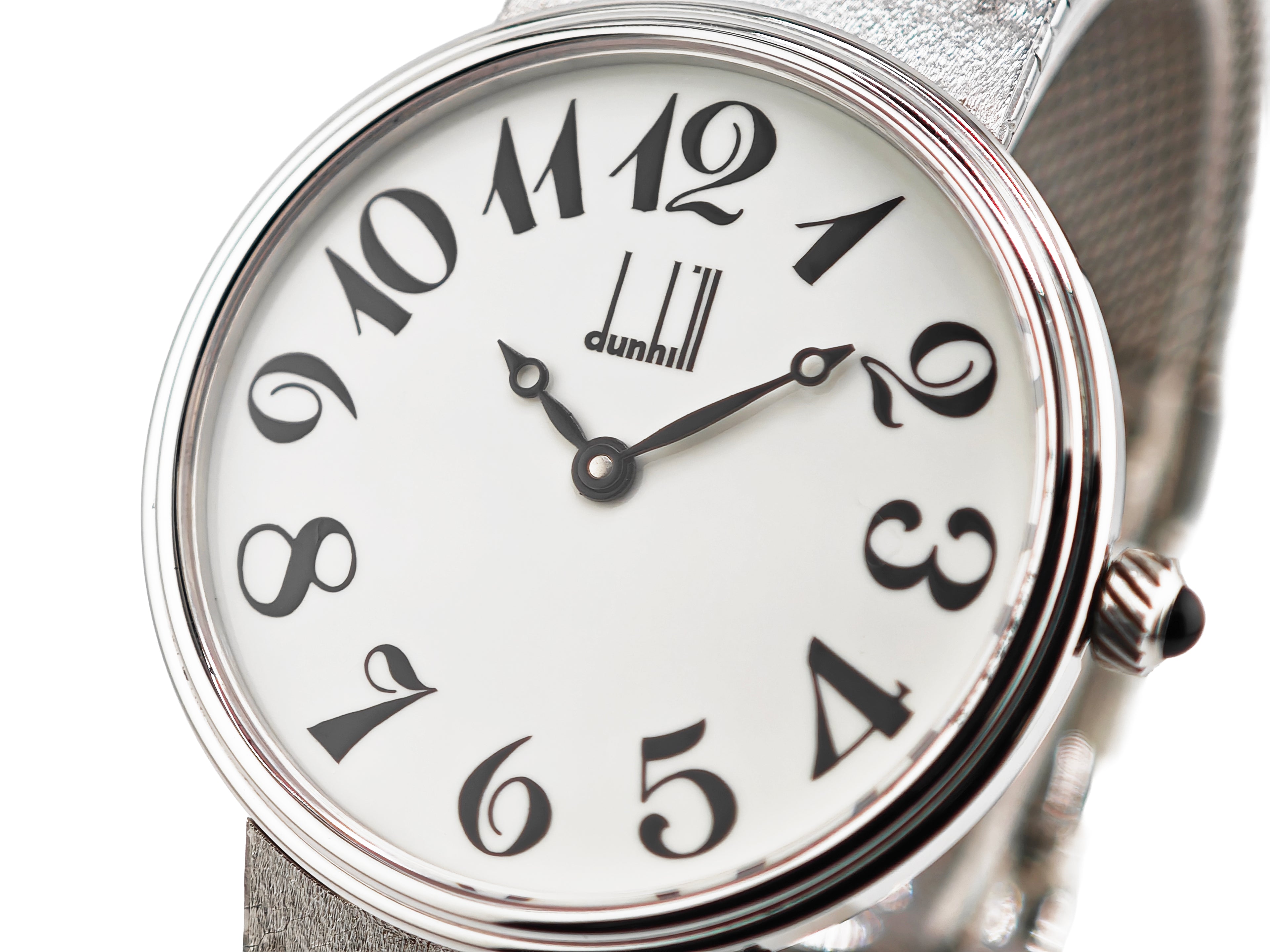 ダンヒル シルバーコレクション Cal.Peseux7001 / Dunhill Silver watch integrated bracelet 80&