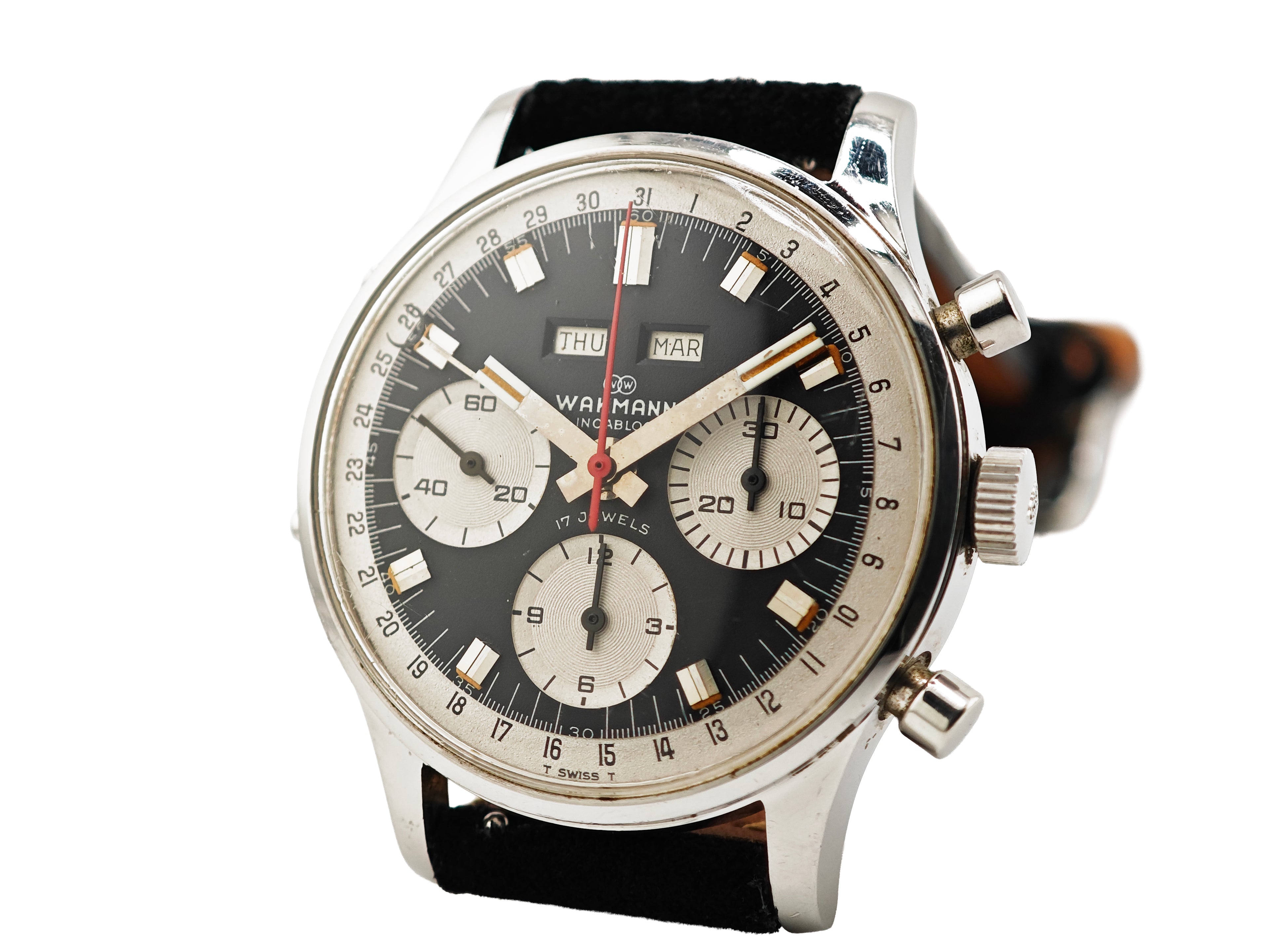 ワックマン Ref.71.1309.70 Cal.Valjoux 730 / Wakmann Triple Date Chronograph 70&