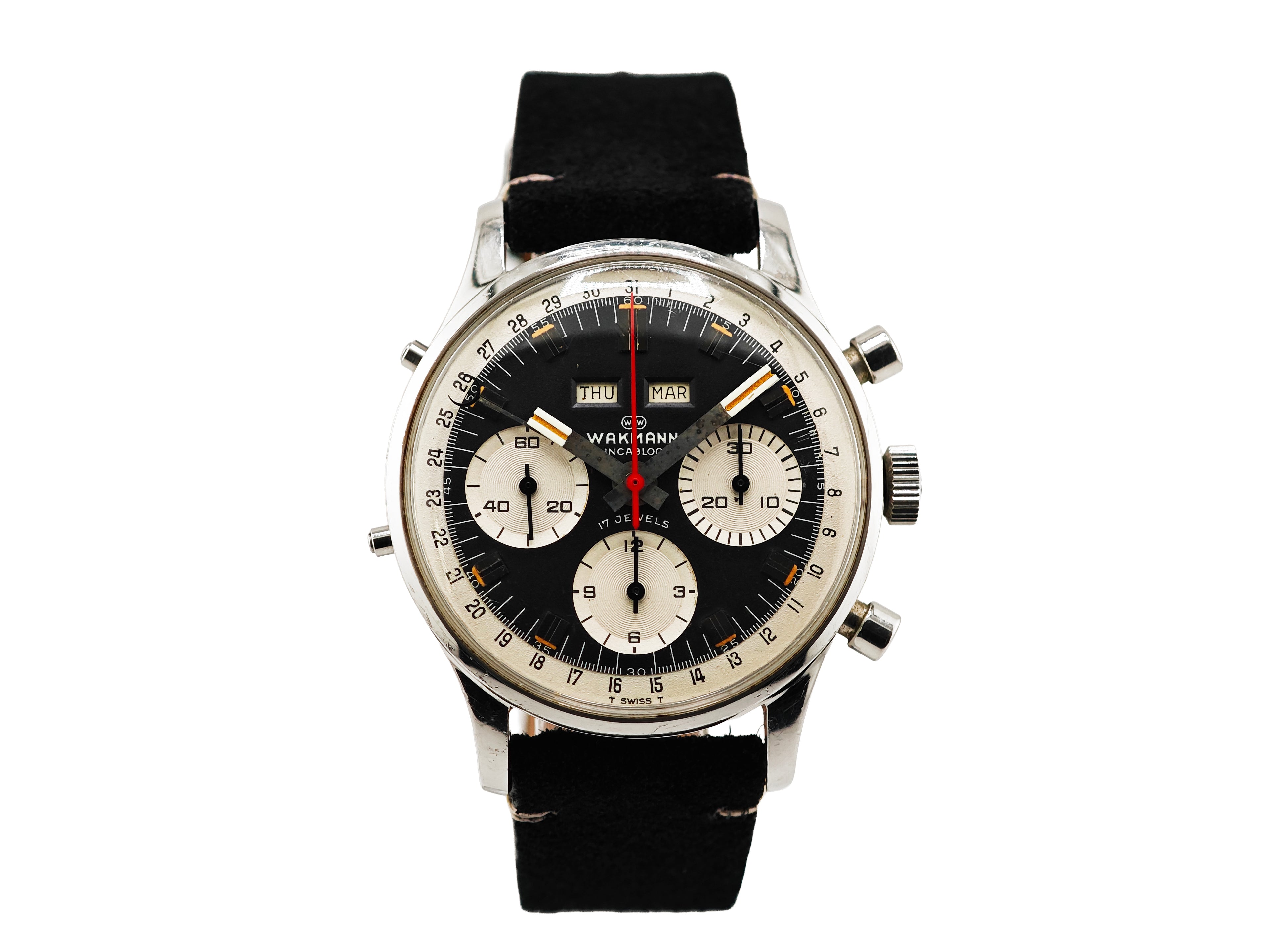 ワックマン Ref.71.1309.70 Cal.Valjoux 730 / Wakmann Triple Date Chronograph 70&
