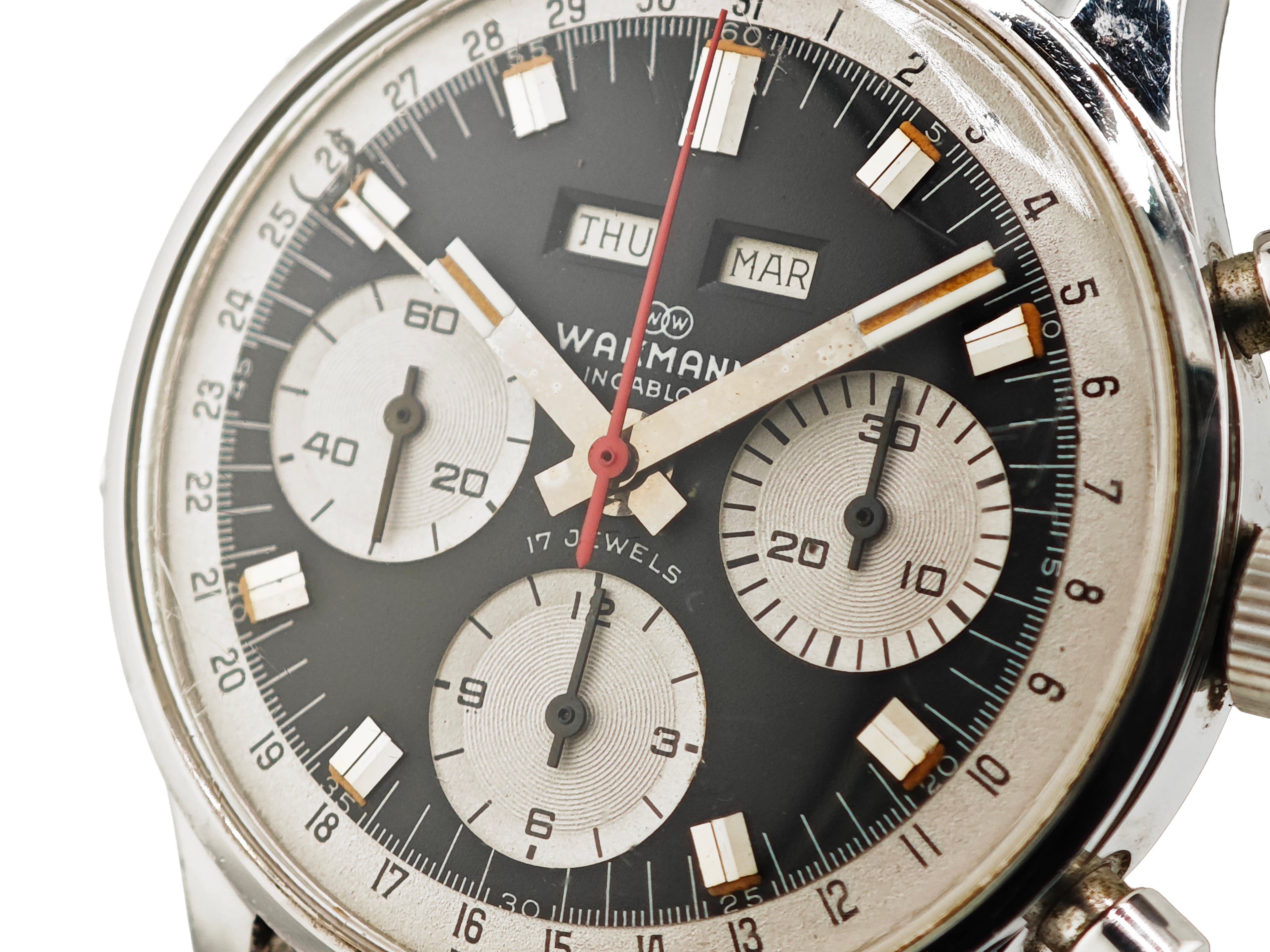 ワックマン Ref.71.1309.70 Cal.Valjoux 730 / Wakmann Triple Date Chronograph 70&