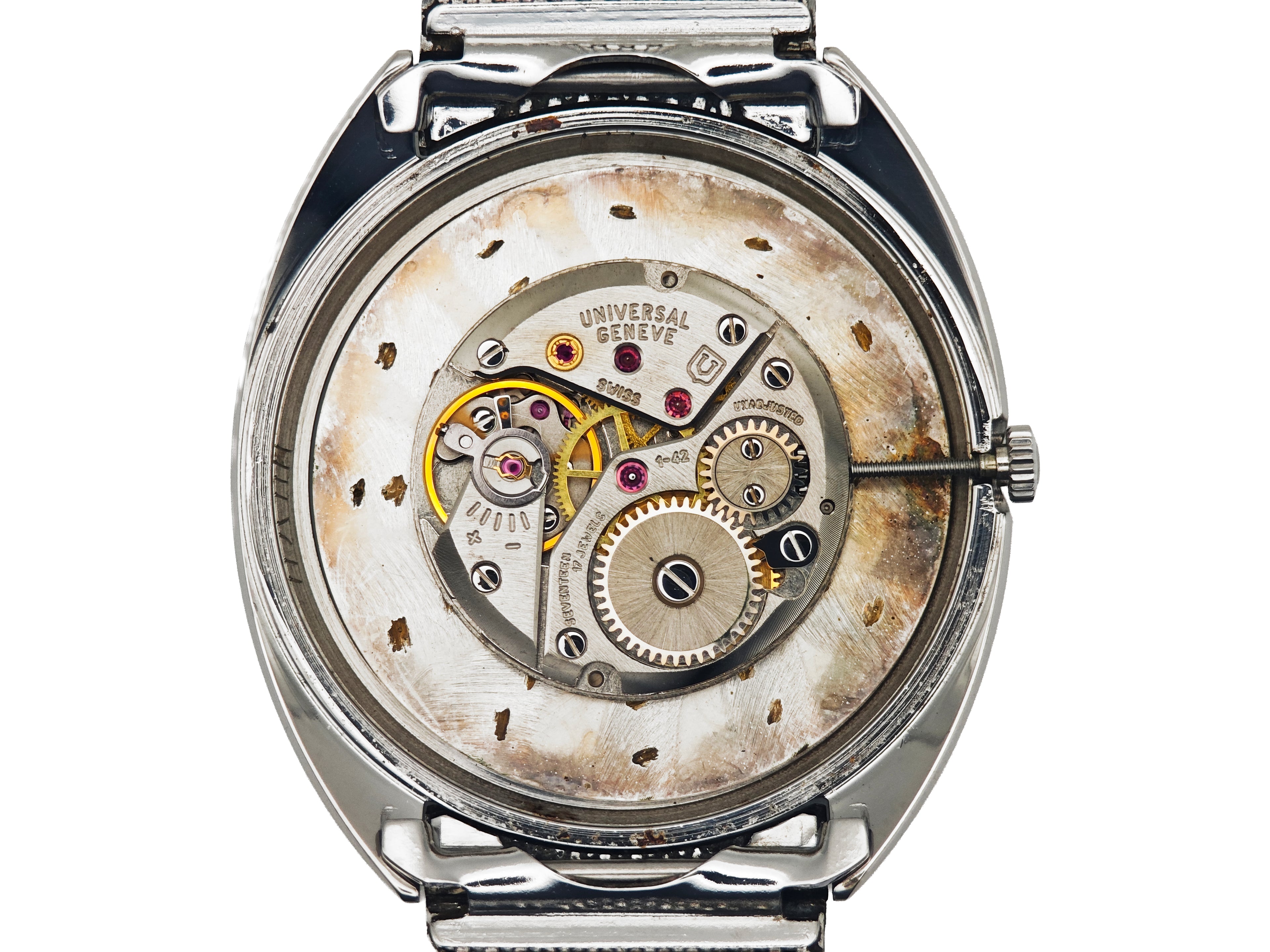 ユニバーサルジュネーブ ホワイトシャドウ Ref.842111/ UNIVERSAL GENEVE White shadow 70&