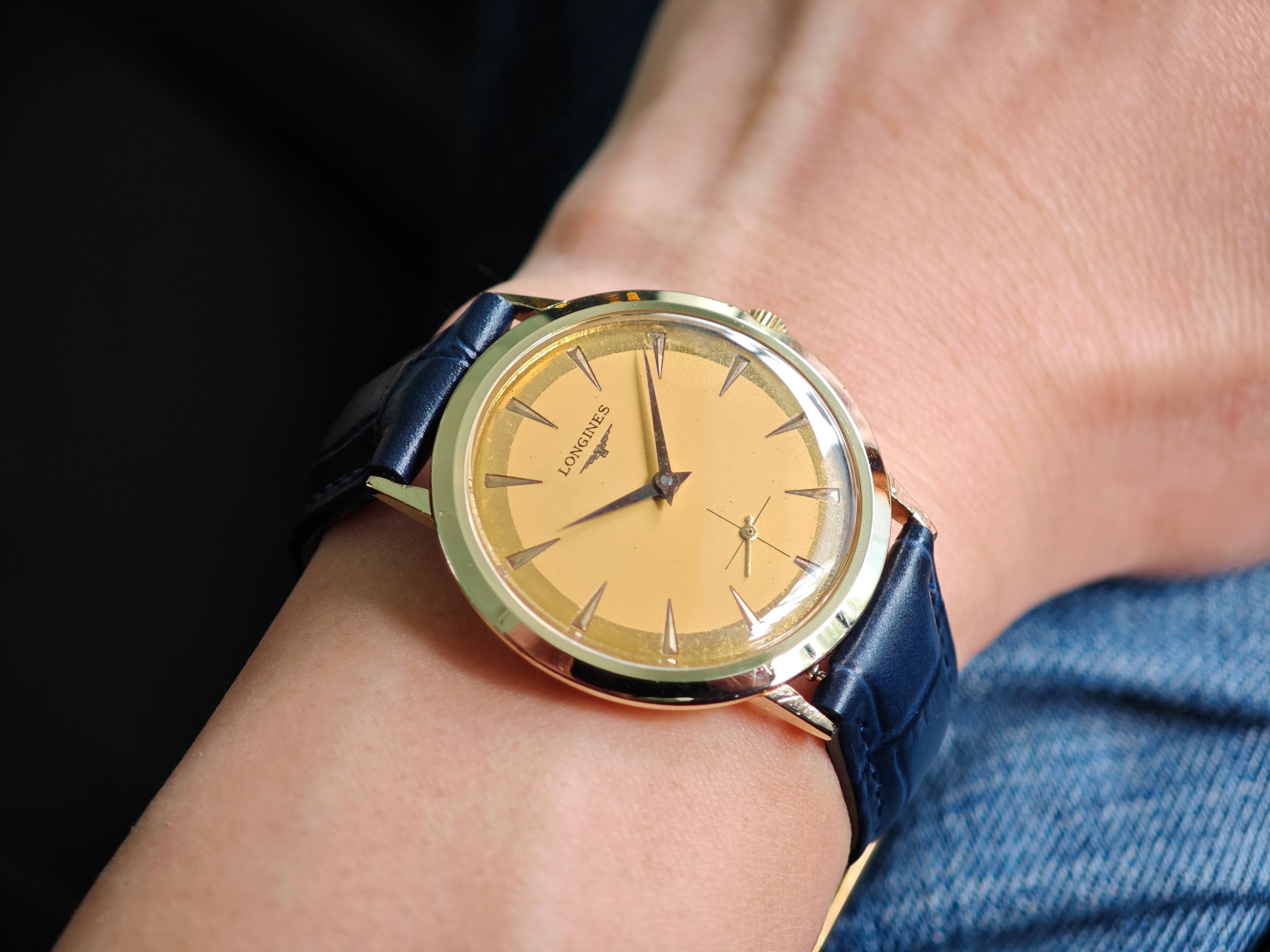 ロンジン ツートンダイヤル Ref.1048 / LONGINES Small Seconds 50&