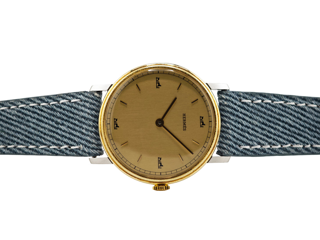 エルメス ミルグレイン Cal. Peseux 7001 / HERMÈS Millgrain Bezel 70&