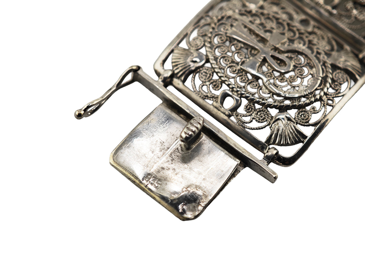 キャスパー 銀無垢 フィリグリー / KASPER Egyptian Revival Filigree Bracelet Watch