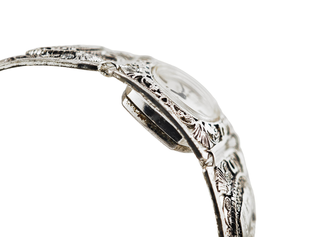 キャスパー 銀無垢 フィリグリー / KASPER Egyptian Revival Filigree Bracelet Watch