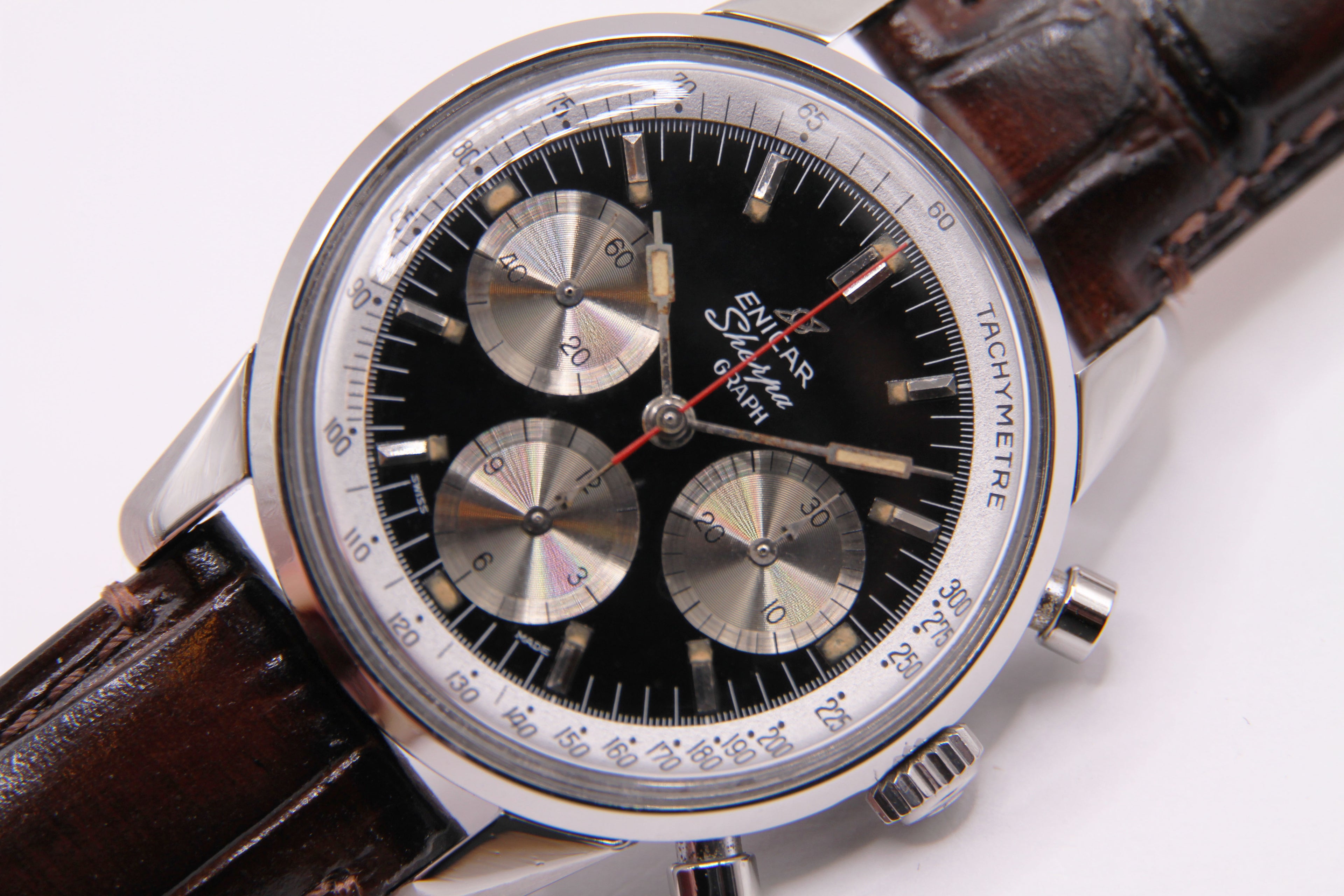 エニカ シェルパグラフ「マーク1C」 ジム・クラーク モデル 黒 / ENICAR Sherpa Graph &