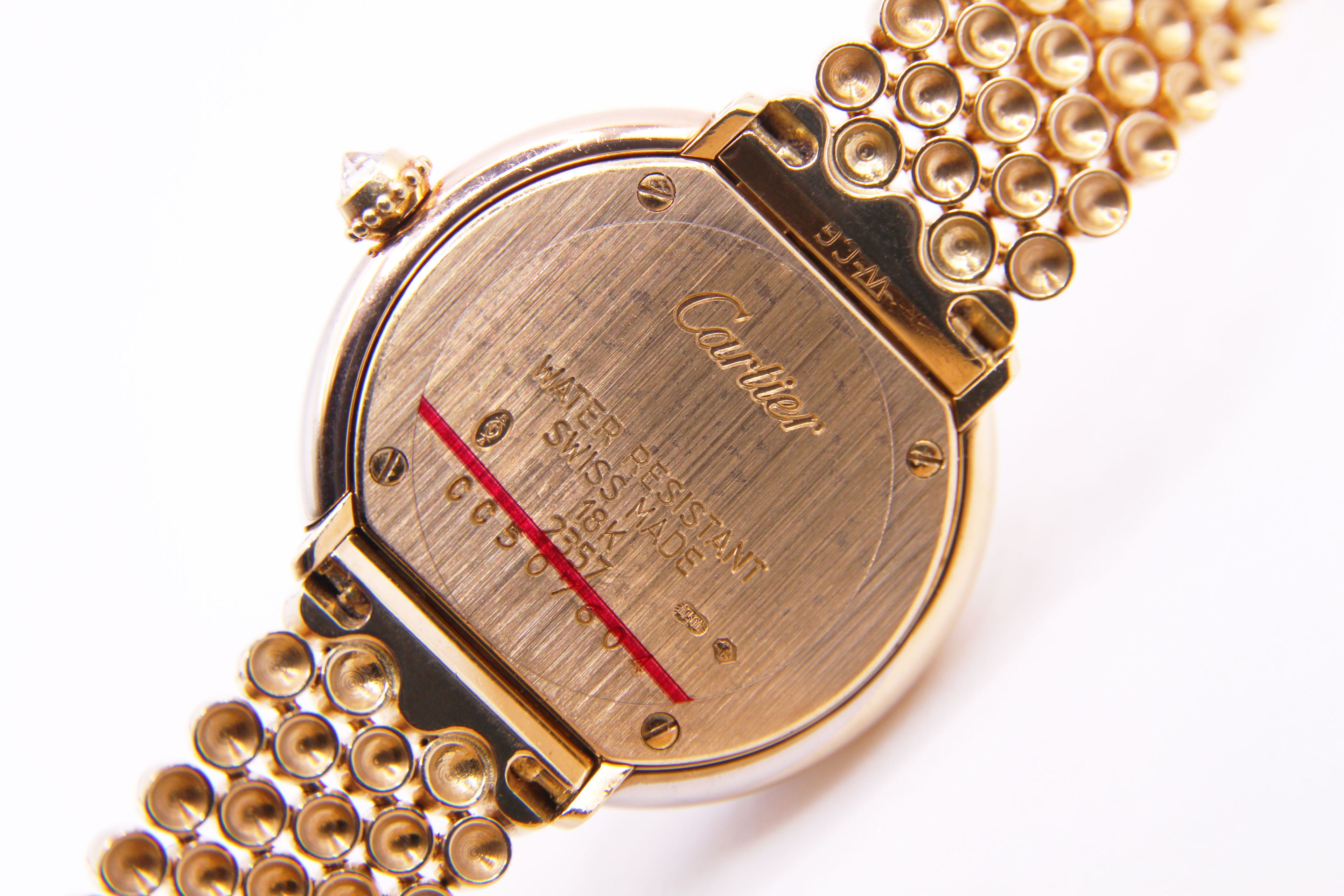 カルティエ トリニティ 12Pダイヤ / CARTIER K18 Tri-Gold Diamond Dial Case No.2357 Ref.WG2002S8