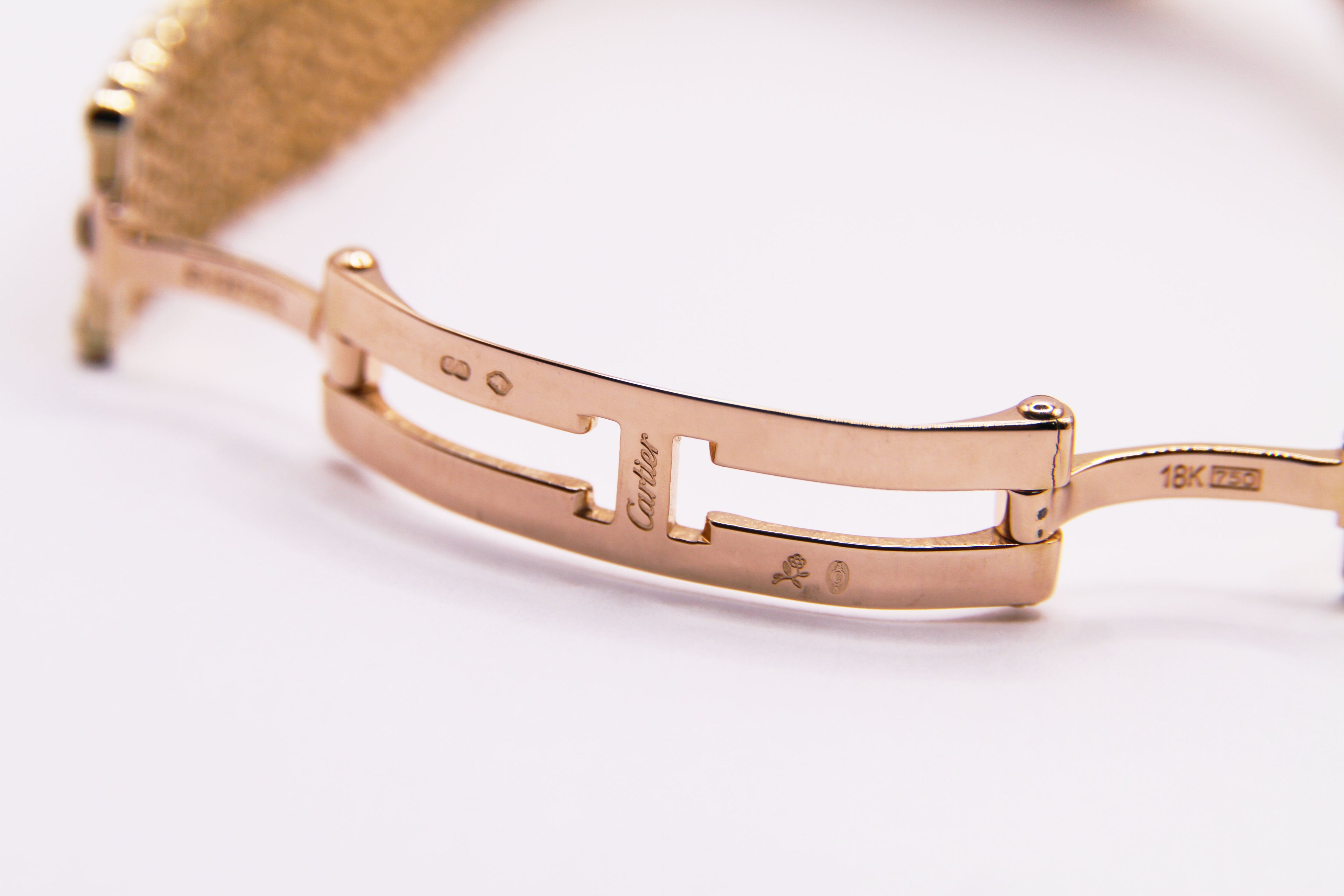 カルティエ トリニティ 12Pダイヤ / CARTIER K18 Tri-Gold Diamond Dial Case No.2357 Ref.WG2002S8