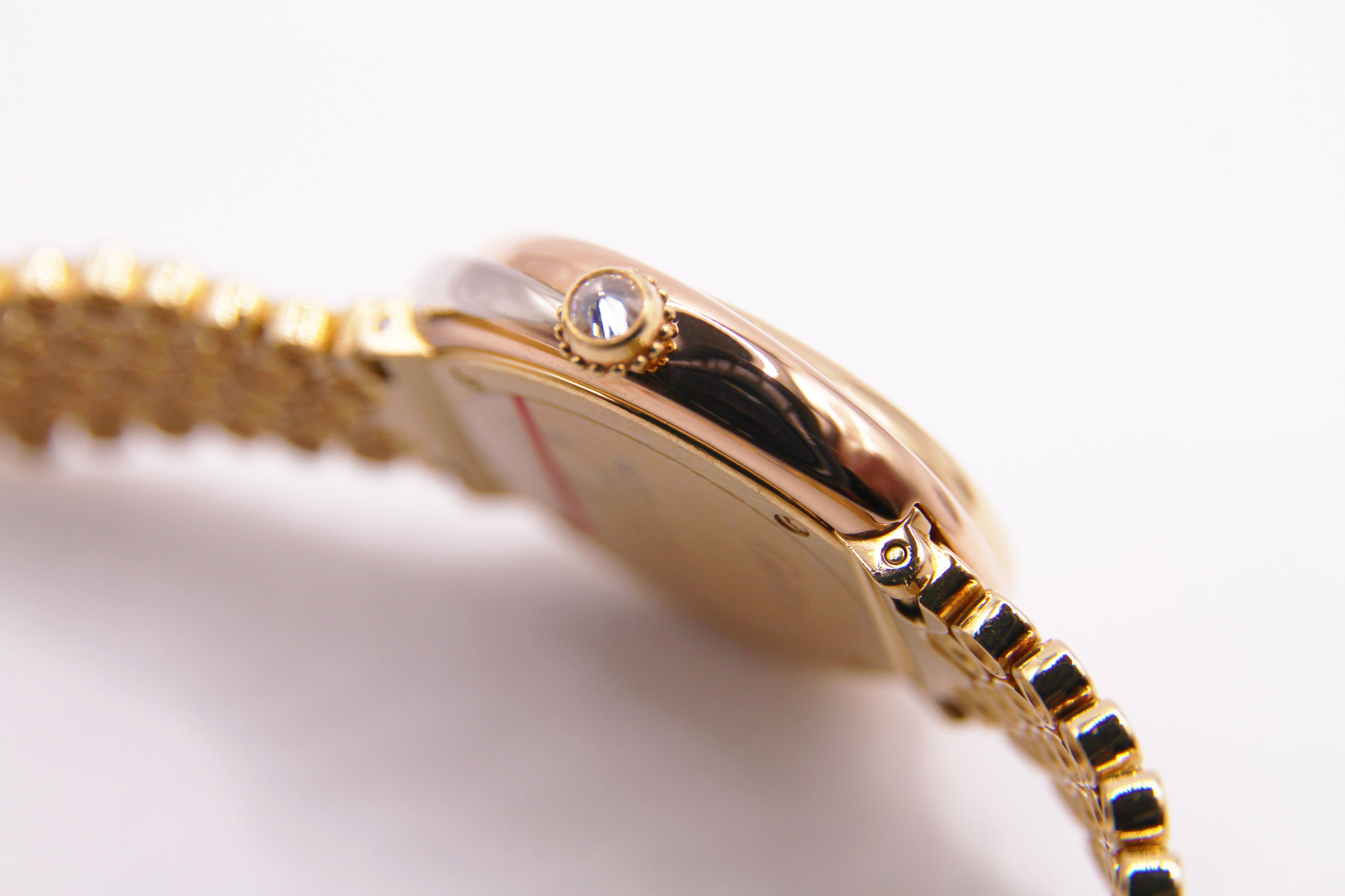 カルティエ トリニティ 12Pダイヤ / CARTIER K18 Tri-Gold Diamond Dial Case No.2357 Ref.WG2002S8