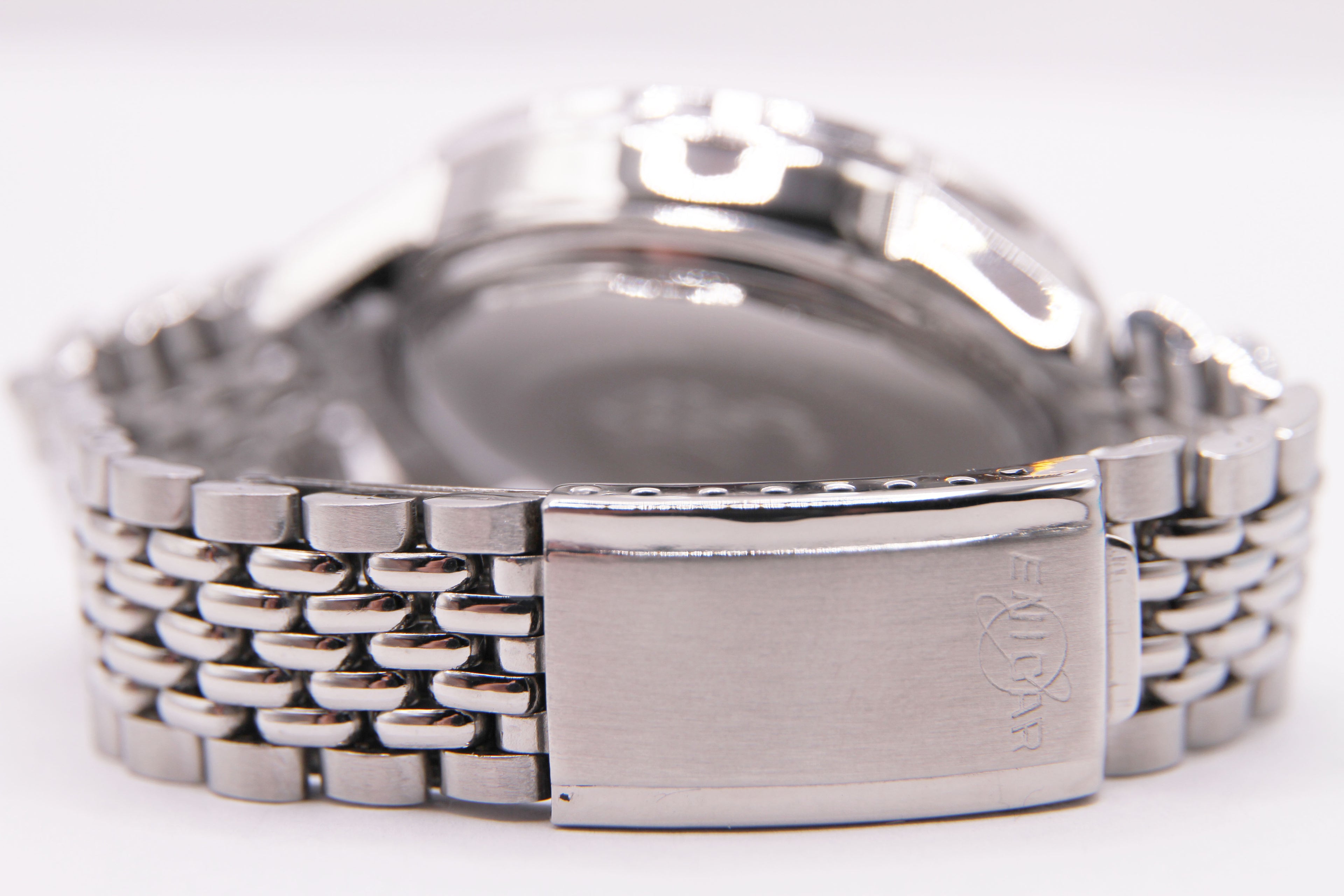 エニカ シェルパ300 ジェットグラフ GMT 逆パンダダイヤル / ENICAR Sherpa300 Jet GRAPH Ref.072-02-02A Cal.Valjoux724