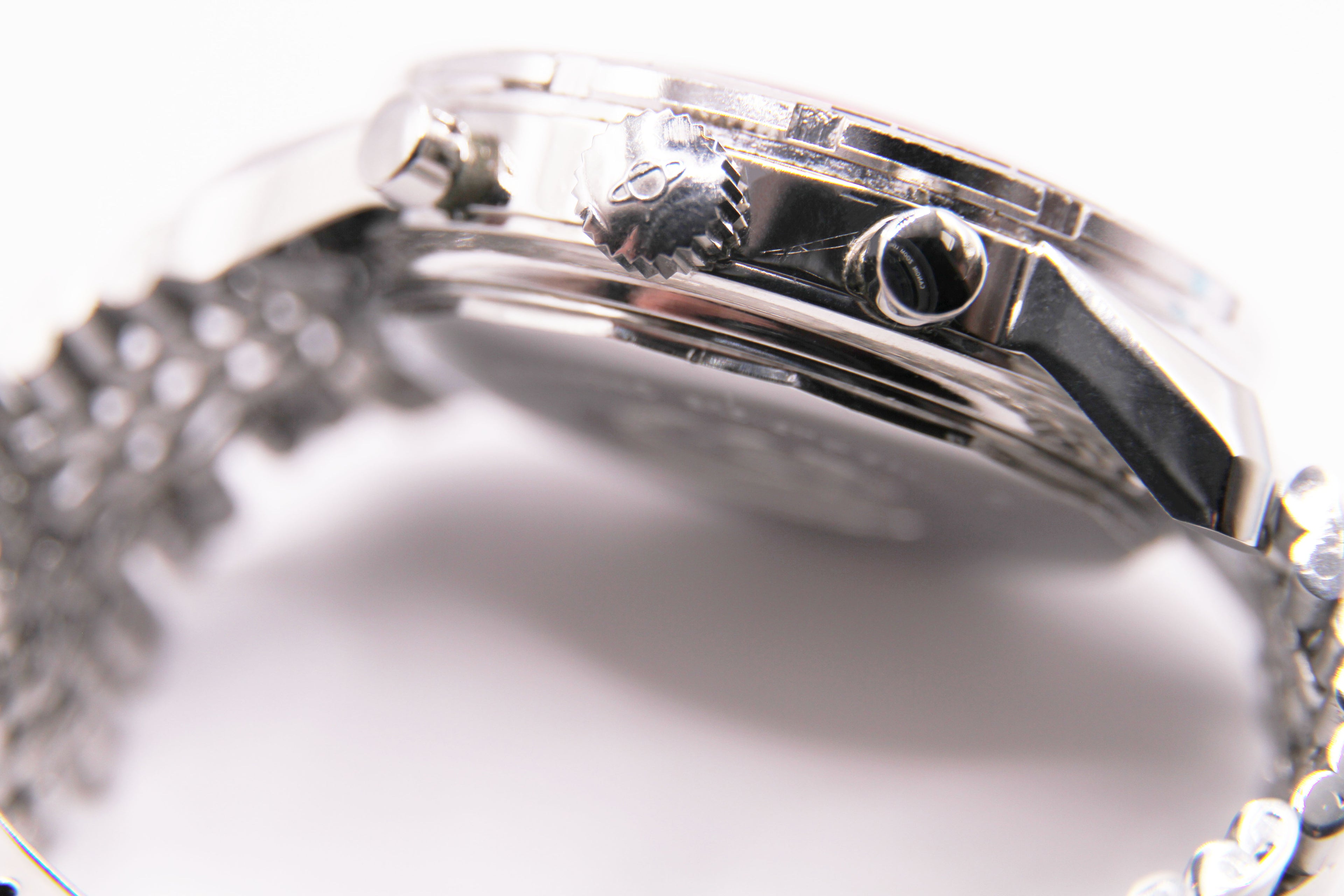 エニカ シェルパ300 ジェットグラフ GMT 逆パンダダイヤル / ENICAR Sherpa300 Jet GRAPH Ref.072-02-02A Cal.Valjoux724