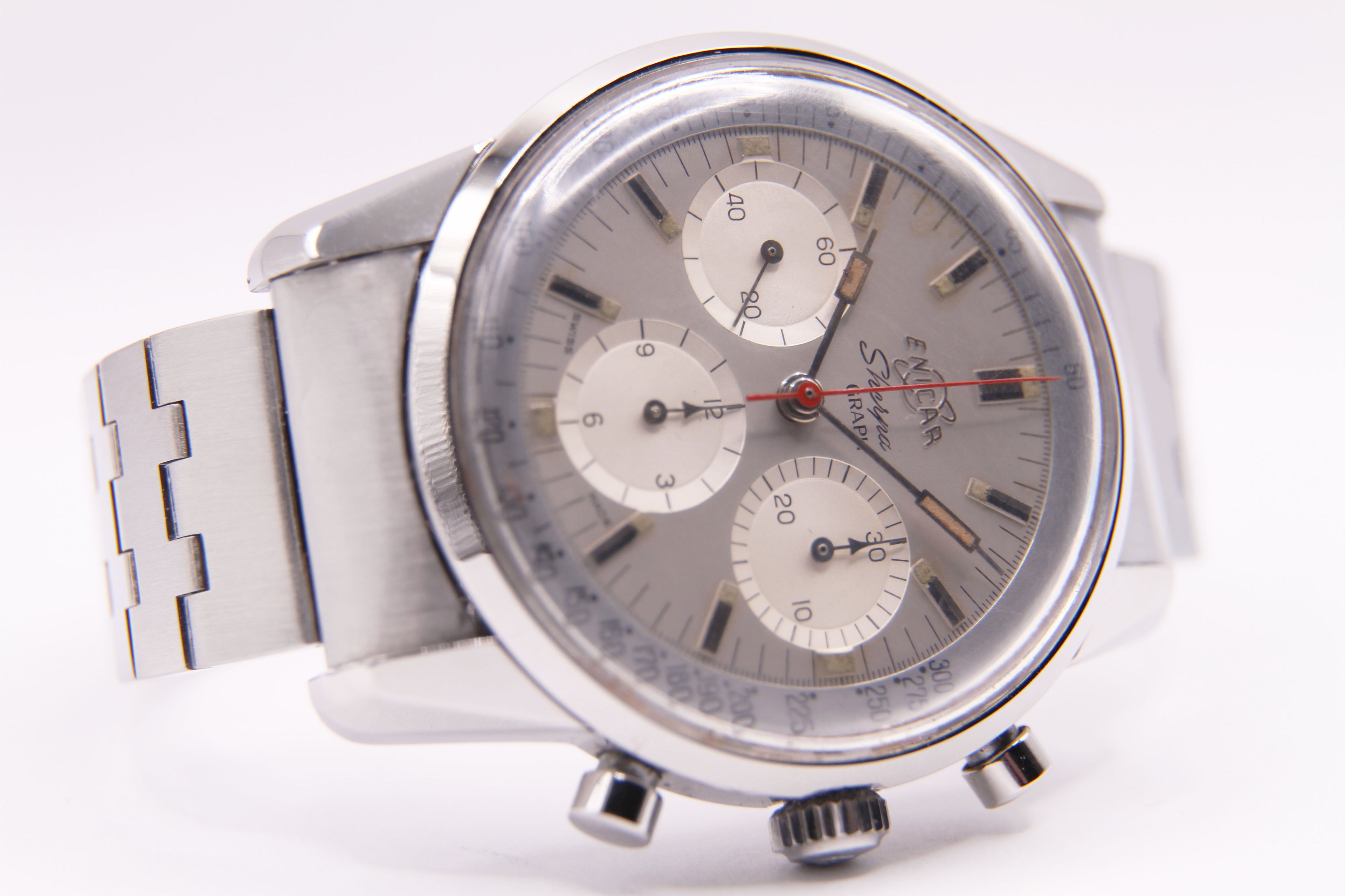 エニカ シェルパグラフ「マーク1B」 ジム・クラーク モデル 白 / ENICAR Sherpa Graph &