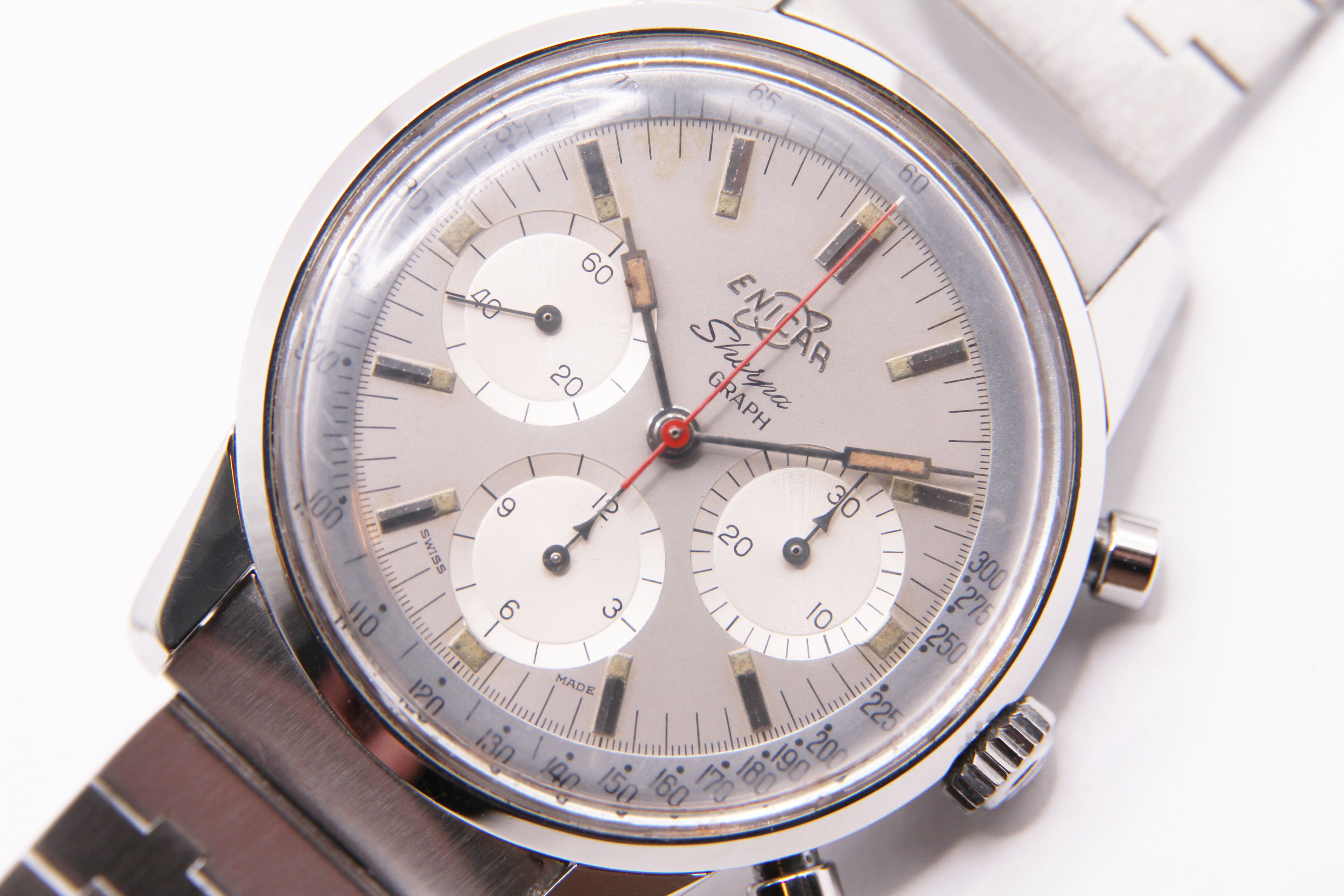 エニカ シェルパグラフ「マーク1B」 ジム・クラーク モデル 白 / ENICAR Sherpa Graph &